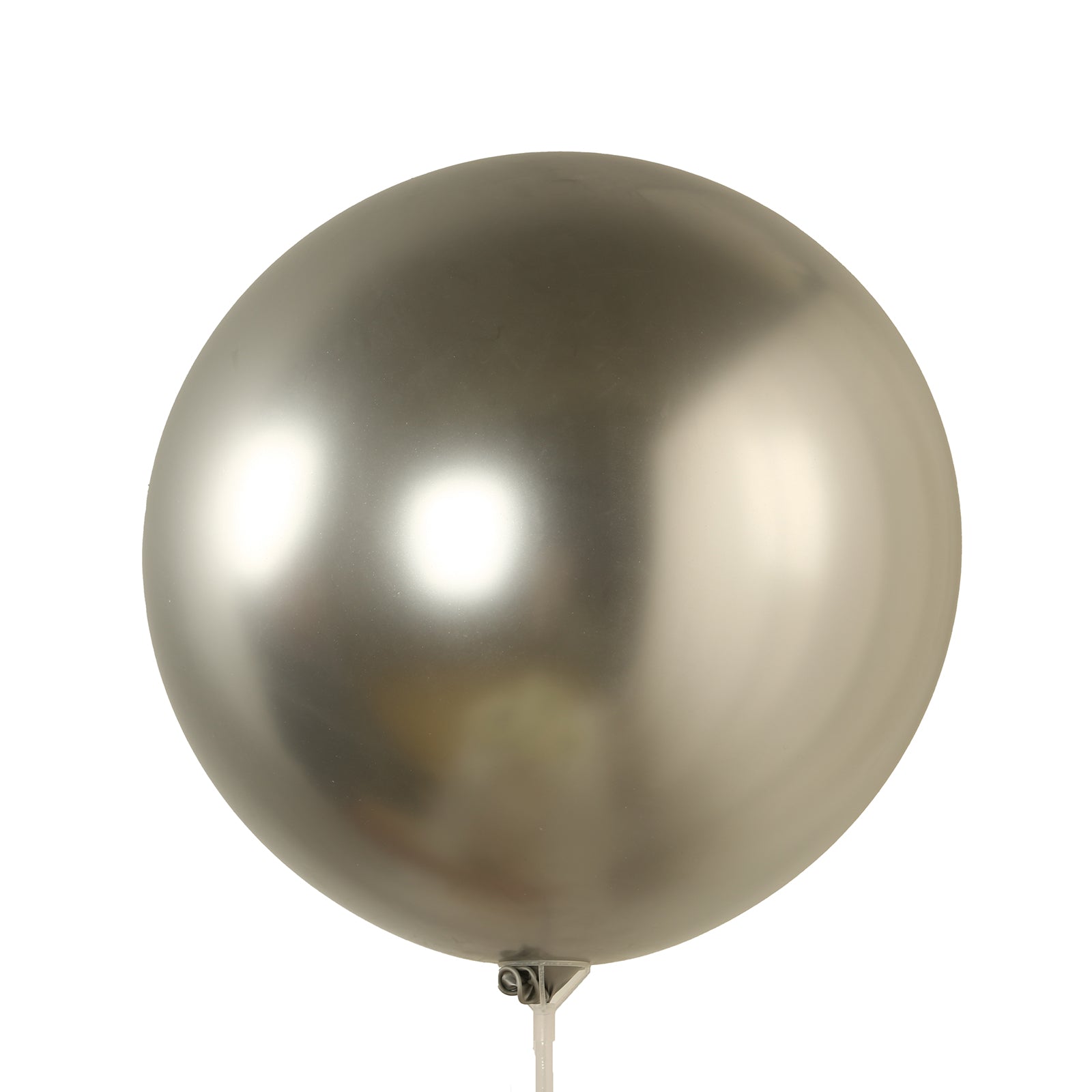 5 Pack Metallic Chrome Silver Biodegradable Balloons, 36" Large Round Eco-friendly Thickened Latex Party Balloons