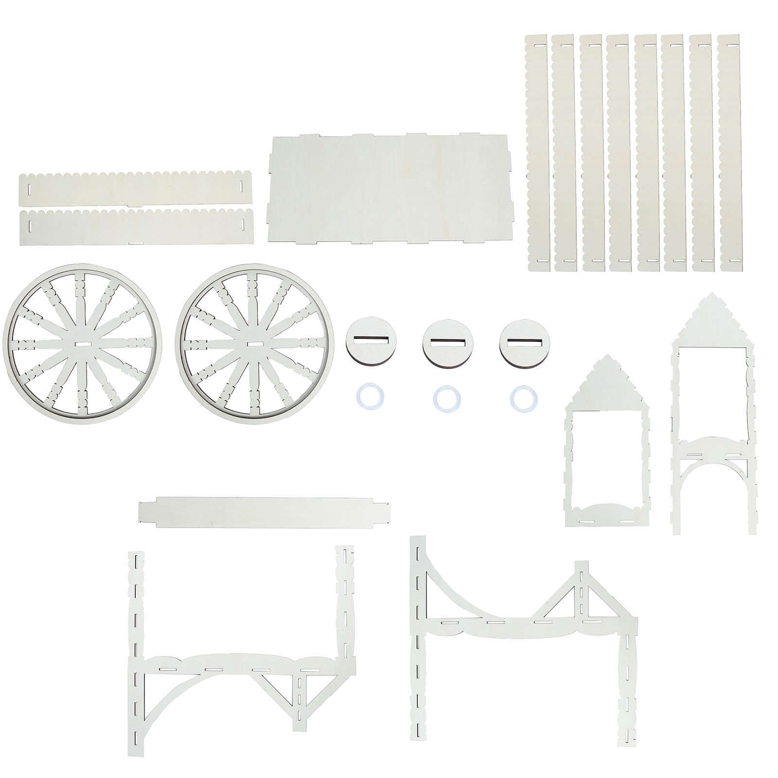 Mini Wooden Dessert Display Candy Cart Sweet Stall Design Natural - Tabletop Cupcake Stand 25"