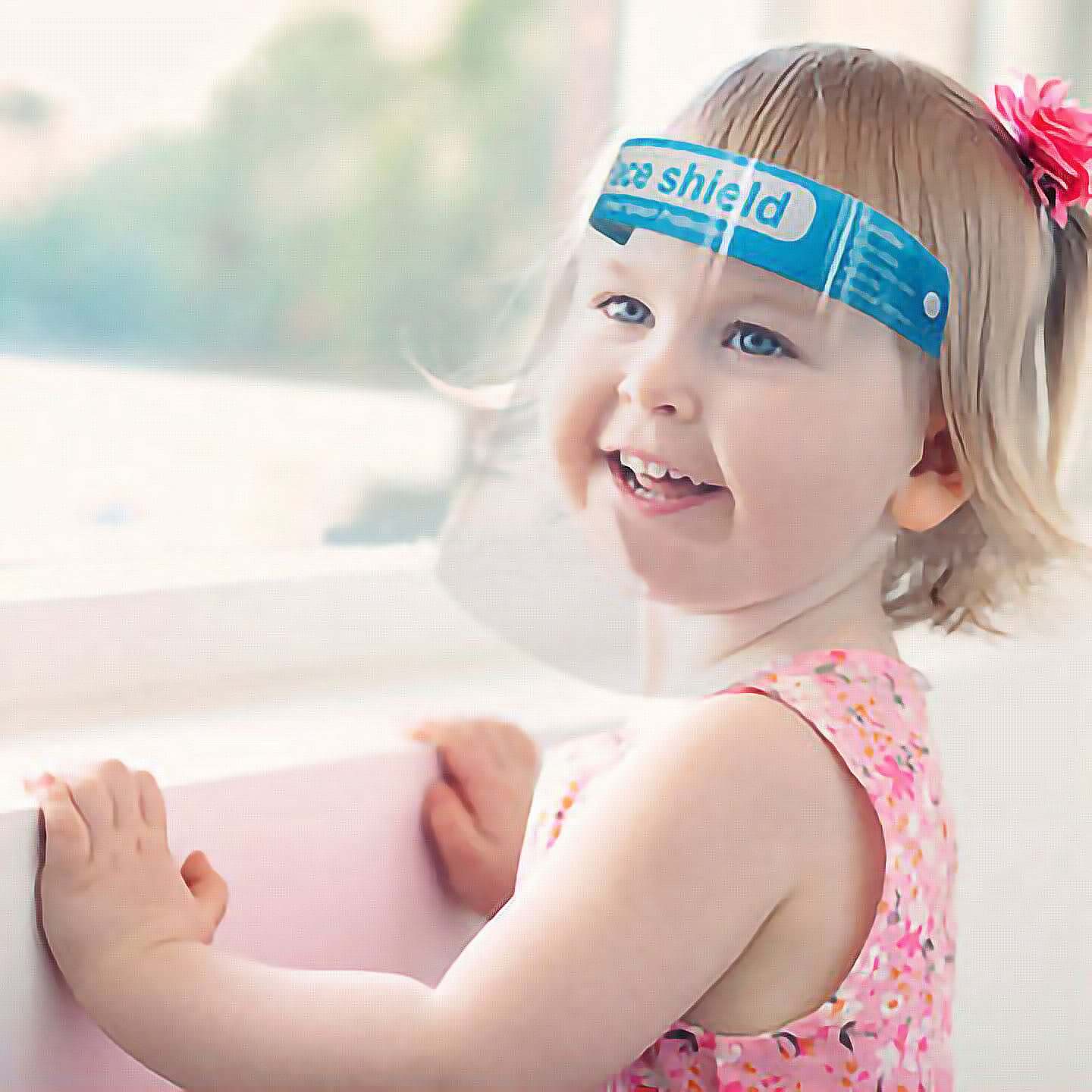 10 Pack Bulk Protective Disposable Face Shield Mask with Elastic Band and Comfort Sponge - Protects from Sneezing, Splash, Droplets