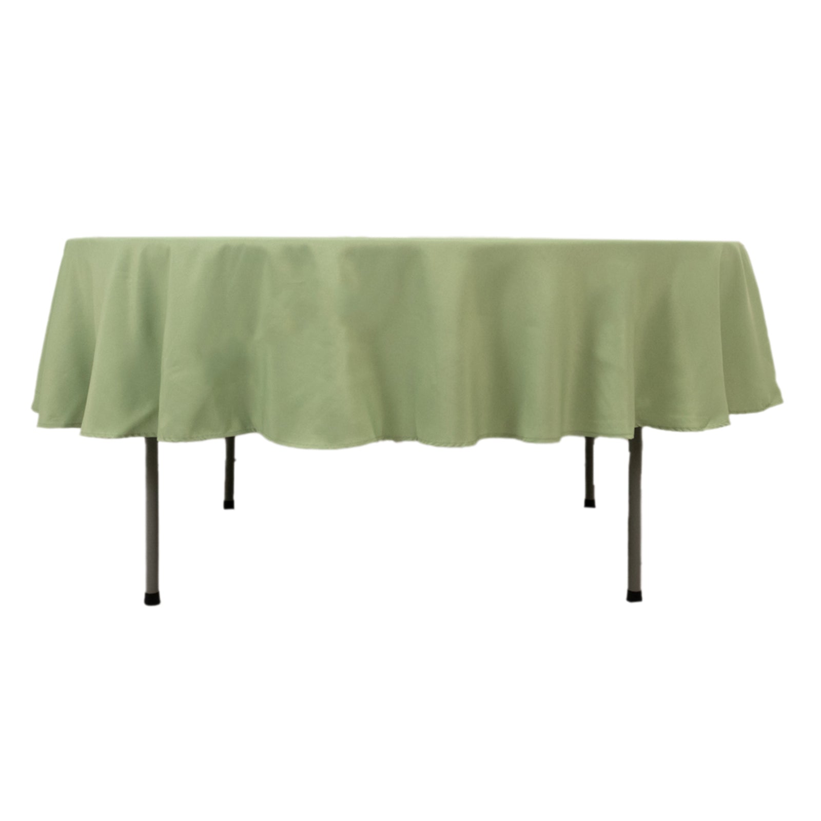 Premium Polyester 90" Round Tablecloth Sage Green - Stain and Wrinkle-Resistant Design with 220GSM Thickness Table Cover