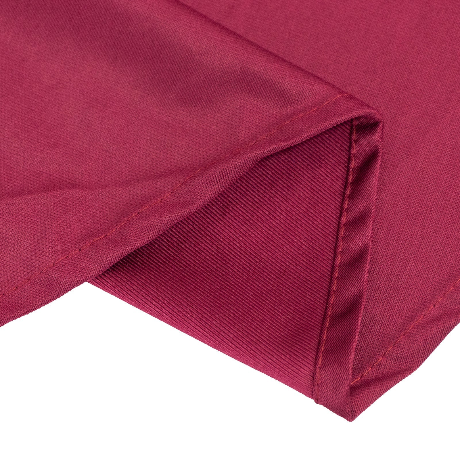 Scuba Round 108" Tablecloth Burgundy - Wrinkle Free & Stain Resistant Table Cover