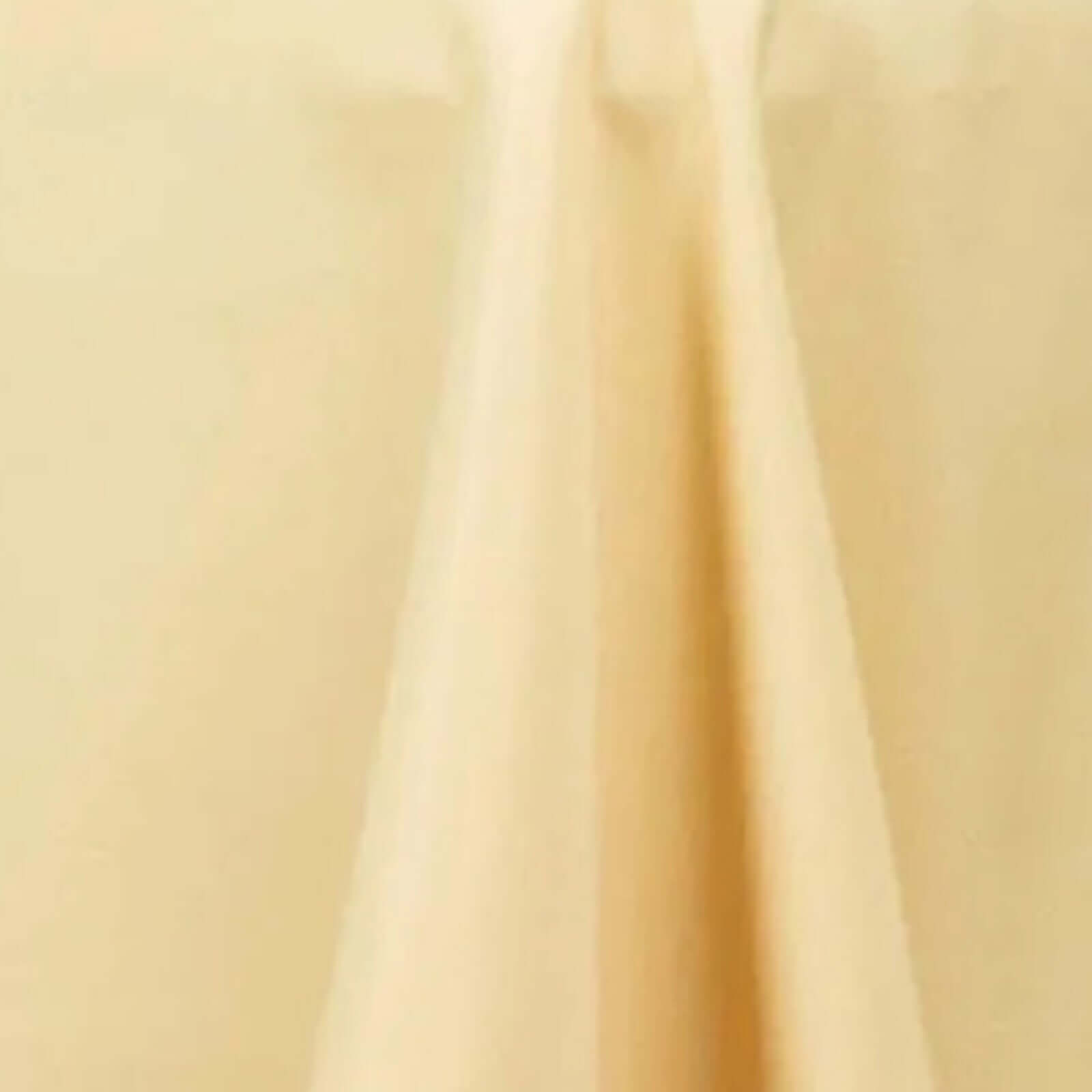 Premium Polyester 60"x102" Rectangle Tablecloth Champagne - Durable 220GSM Wrinkle-Resistant Table Cover