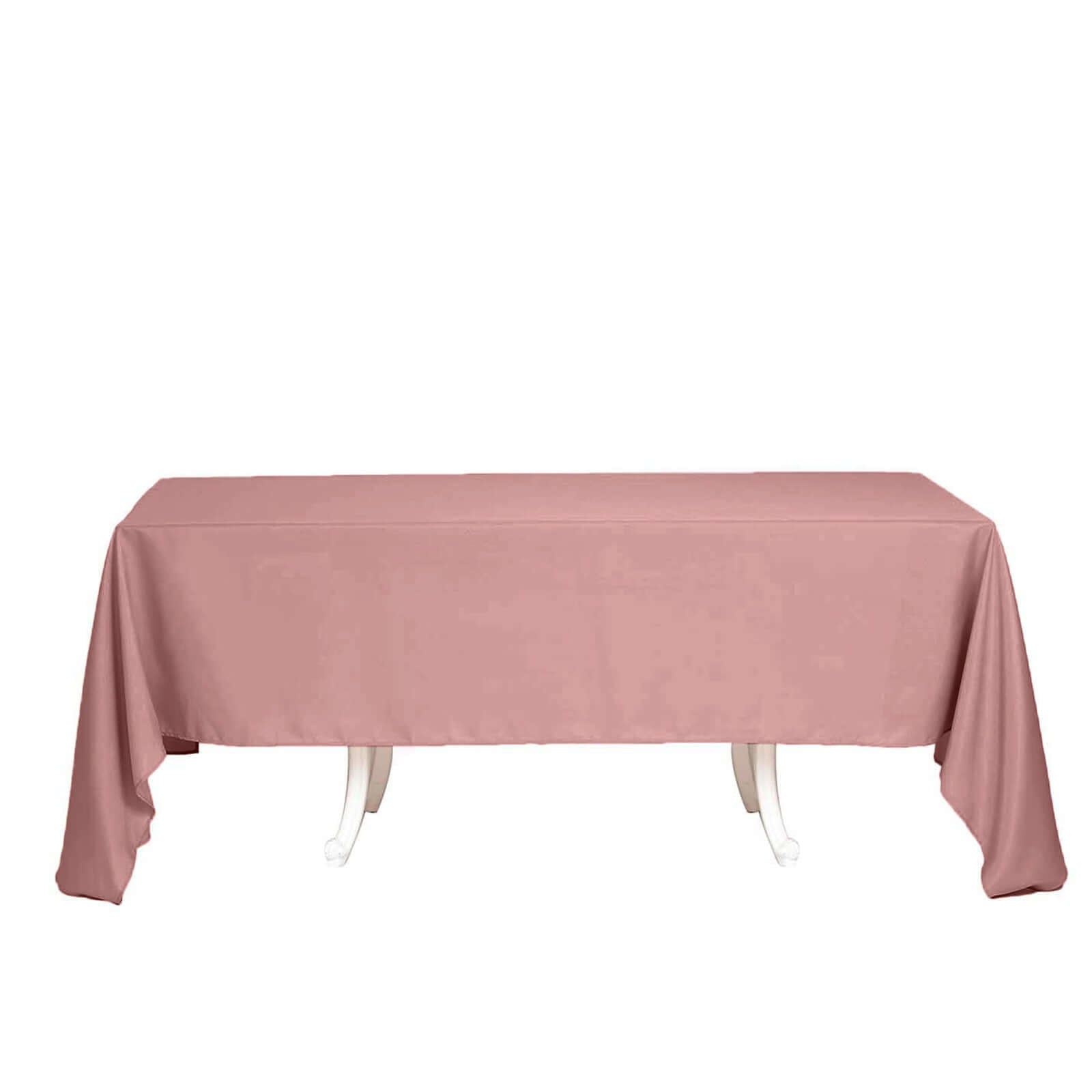 Polyester 60"x126" Rectangle Tablecloth Dusty Rose - Wrinkle-Resistant Table Cover