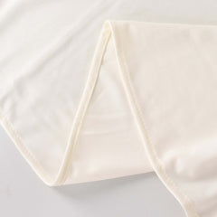 Premium Polyester 120" Round Tablecloth Ivory - Seamless 220GSM Wrinkle-Resistant Design Table Cover