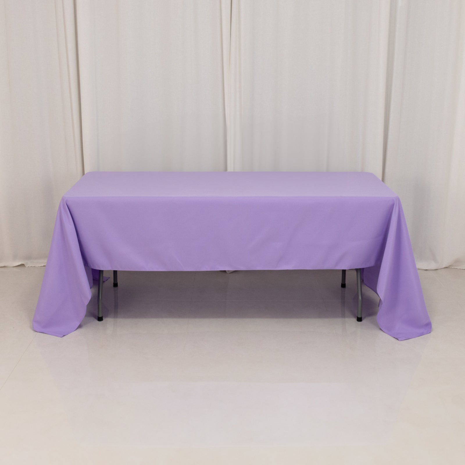 Premium Polyester 60"x126" Rectangle Tablecloth Lavender Lilac - Stain-Resistant 220GSM Finish Table Cover