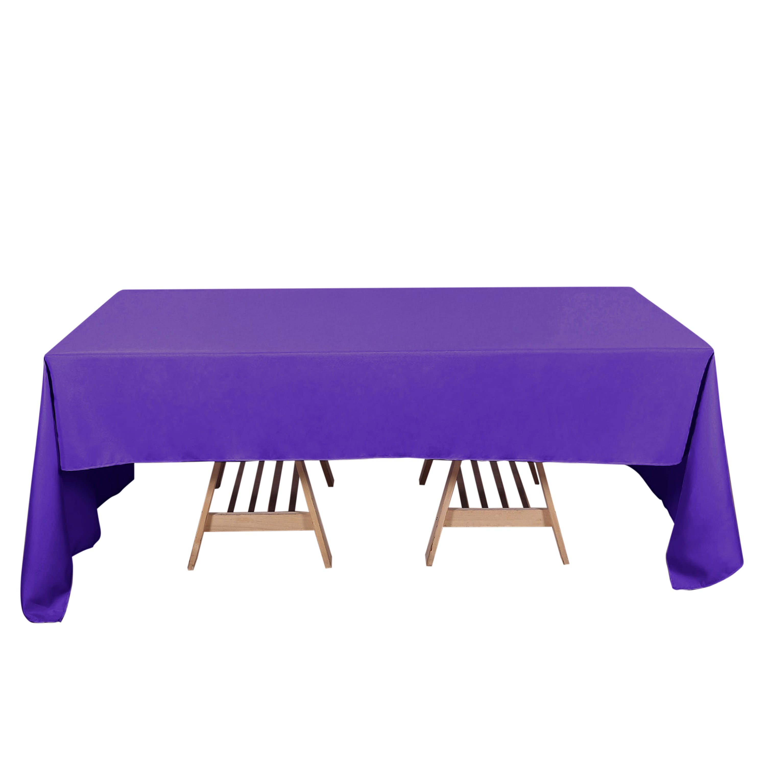 Premium Polyester 60"x126" Rectangle Tablecloth Purple - Stain-Resistant 220GSM Finish Table Cover