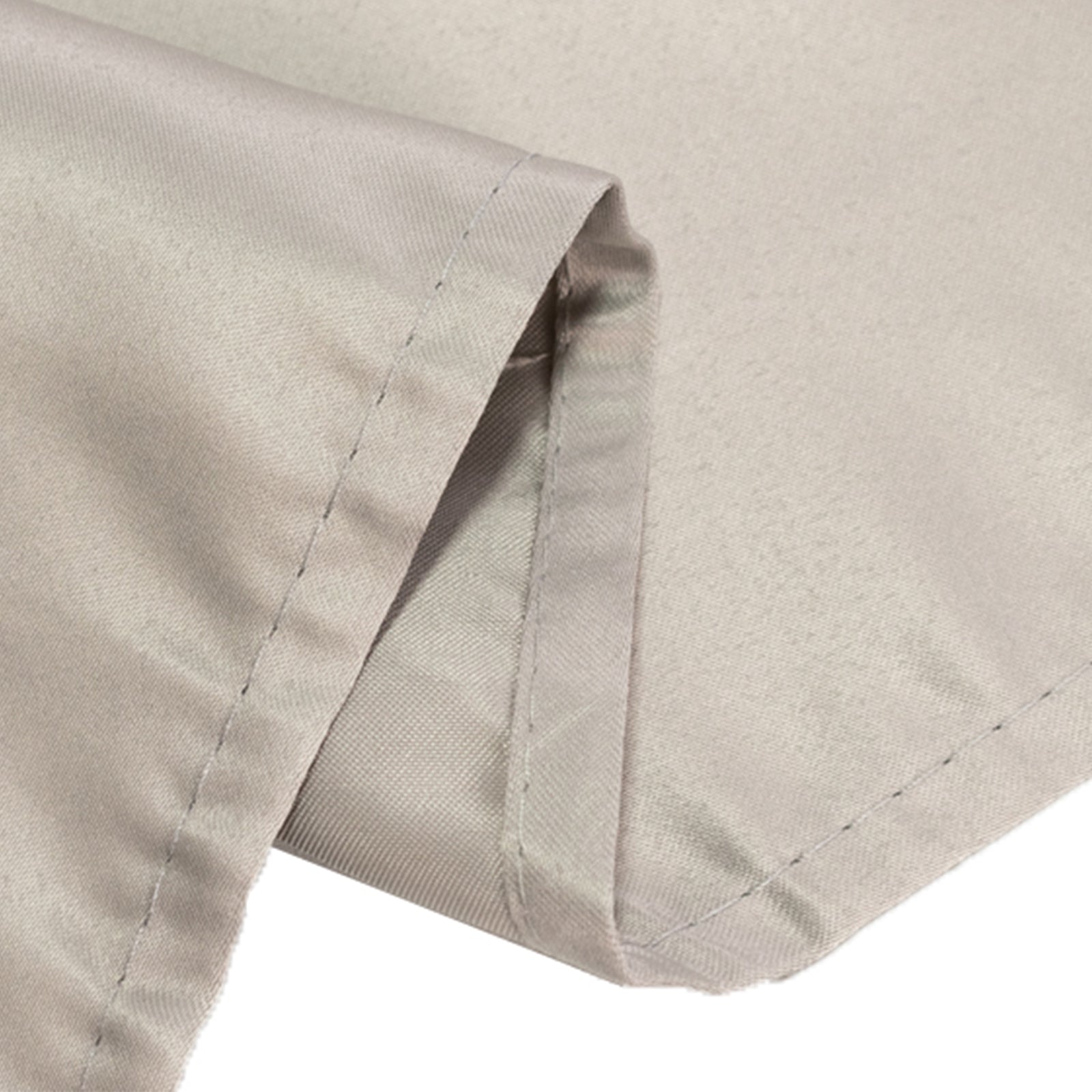 Lamour Satin 60"x102" Rectangle Tablecloth Silver - Durable & Silky Soft Feel Table Cover