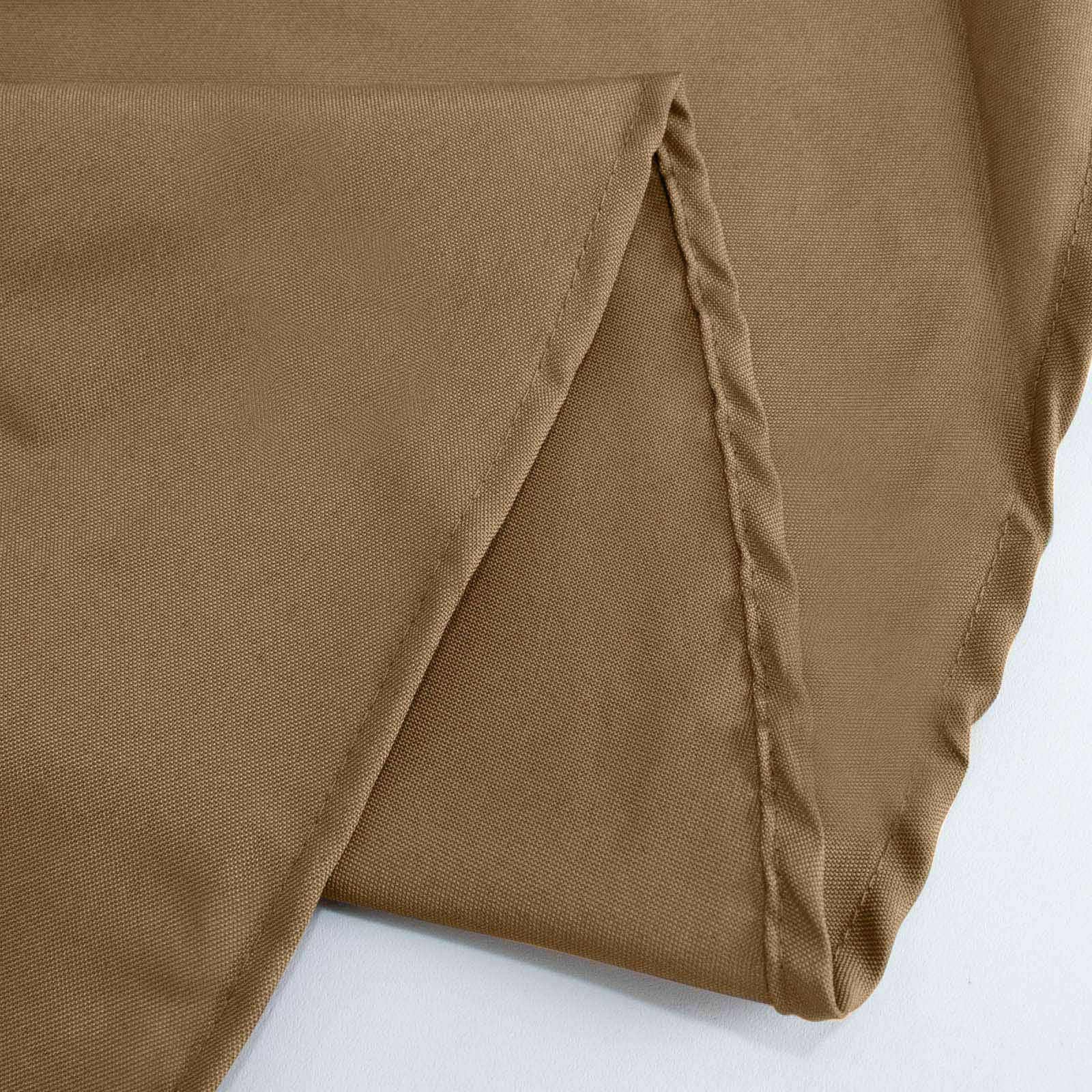 Polyester 60"x102" Rectangle Tablecloth Taupe - Durable and Stylish Table Cover