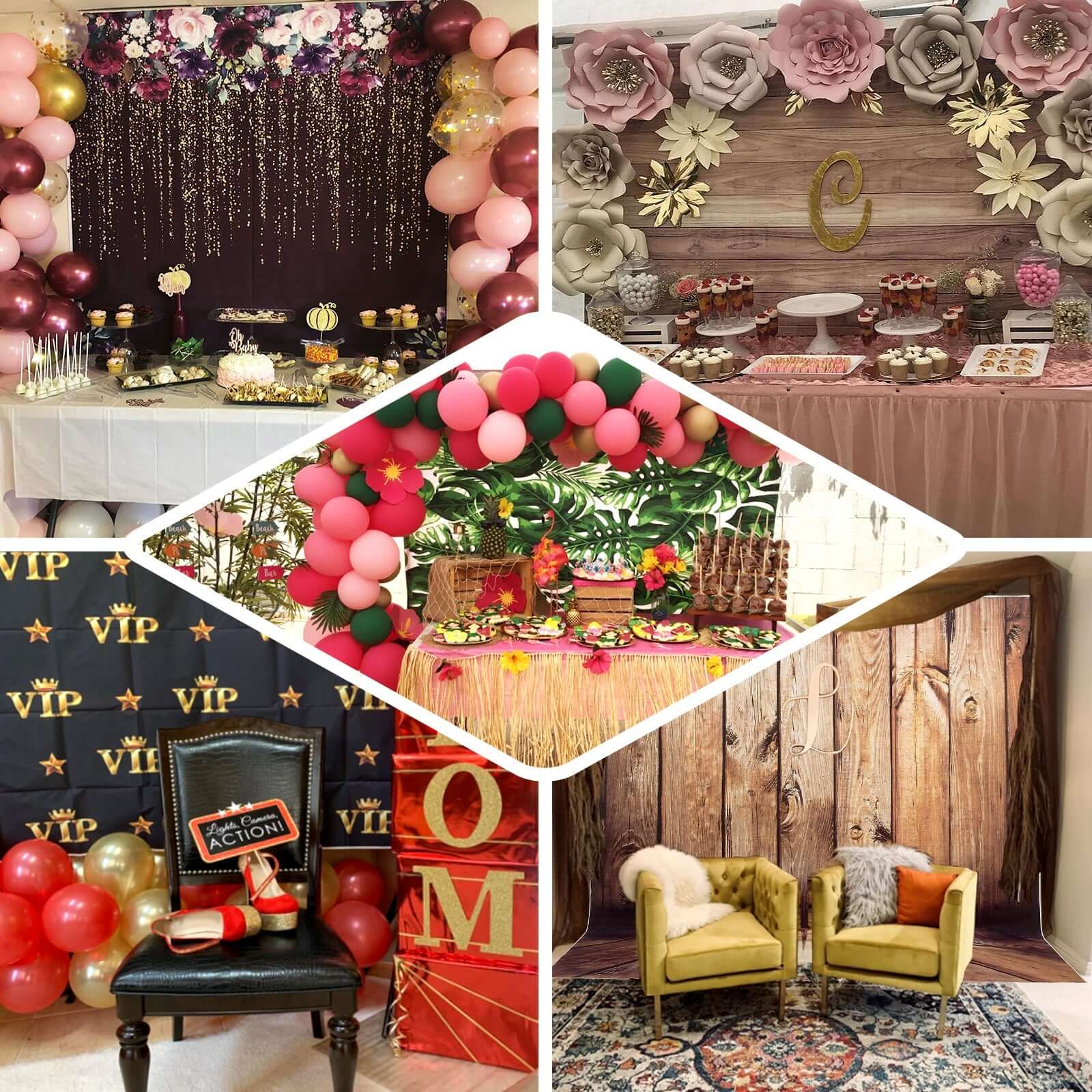 8ftx8ft Dark Red Vintage Brick Wall Vinyl Photo Shoot Backdrop