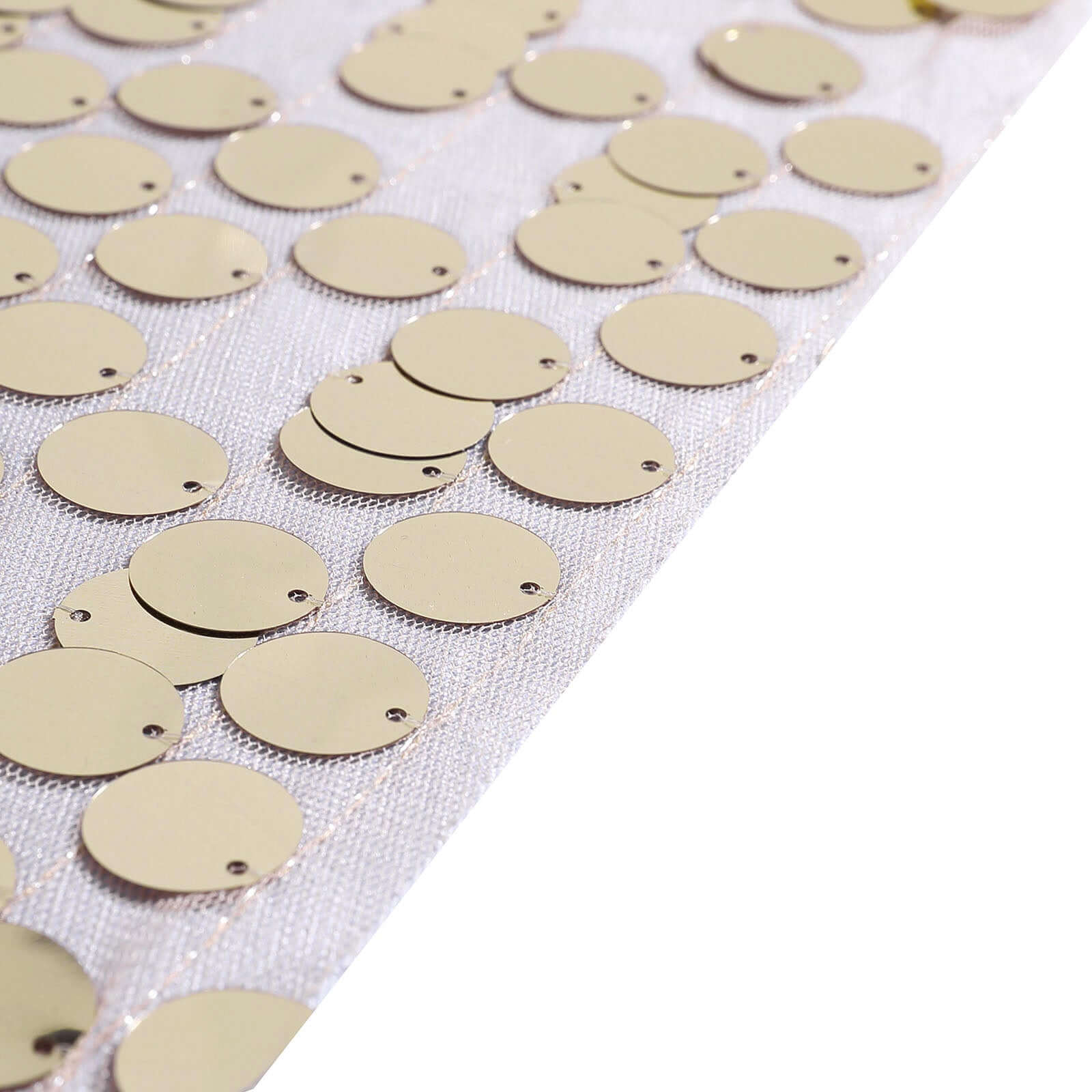 8ftx8ft Champagne Big Payette Sequin Event Curtain Drapes, Backdrop Event Panel