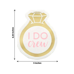 20-Pack Paper Cocktail Napkins with Ring Design - Unique Disposable Napkins for Engagements 12"x10"