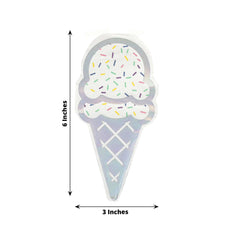 20-Pack Paper Cocktail Napkins with Cone Design - Unique Disposable Napkins for Parties 12"x6"