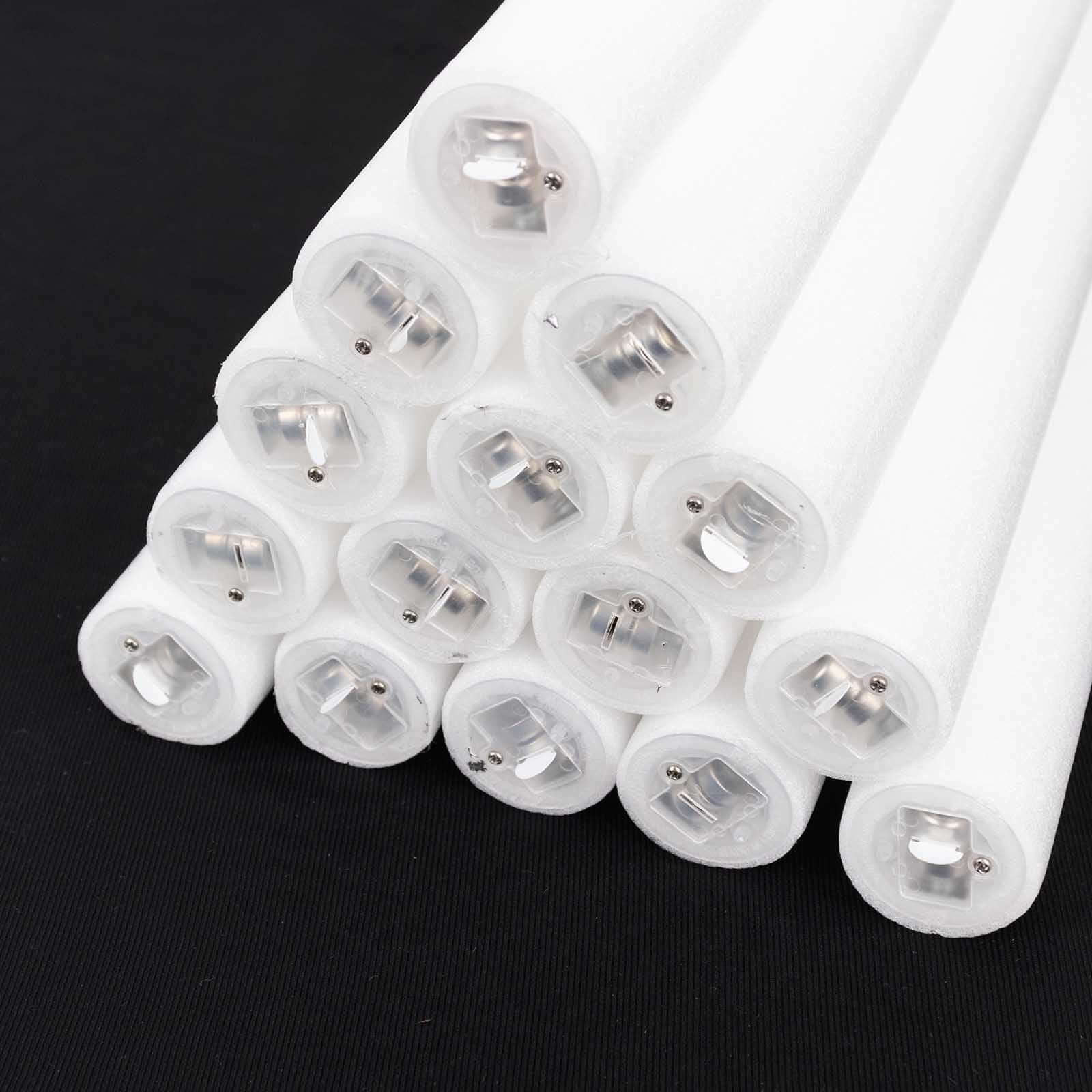 20 Pack Multicolor LED Foam Party Glow Sticks With 3 Flashing Modes, 19" Reusable Battery Operated Light Sticks