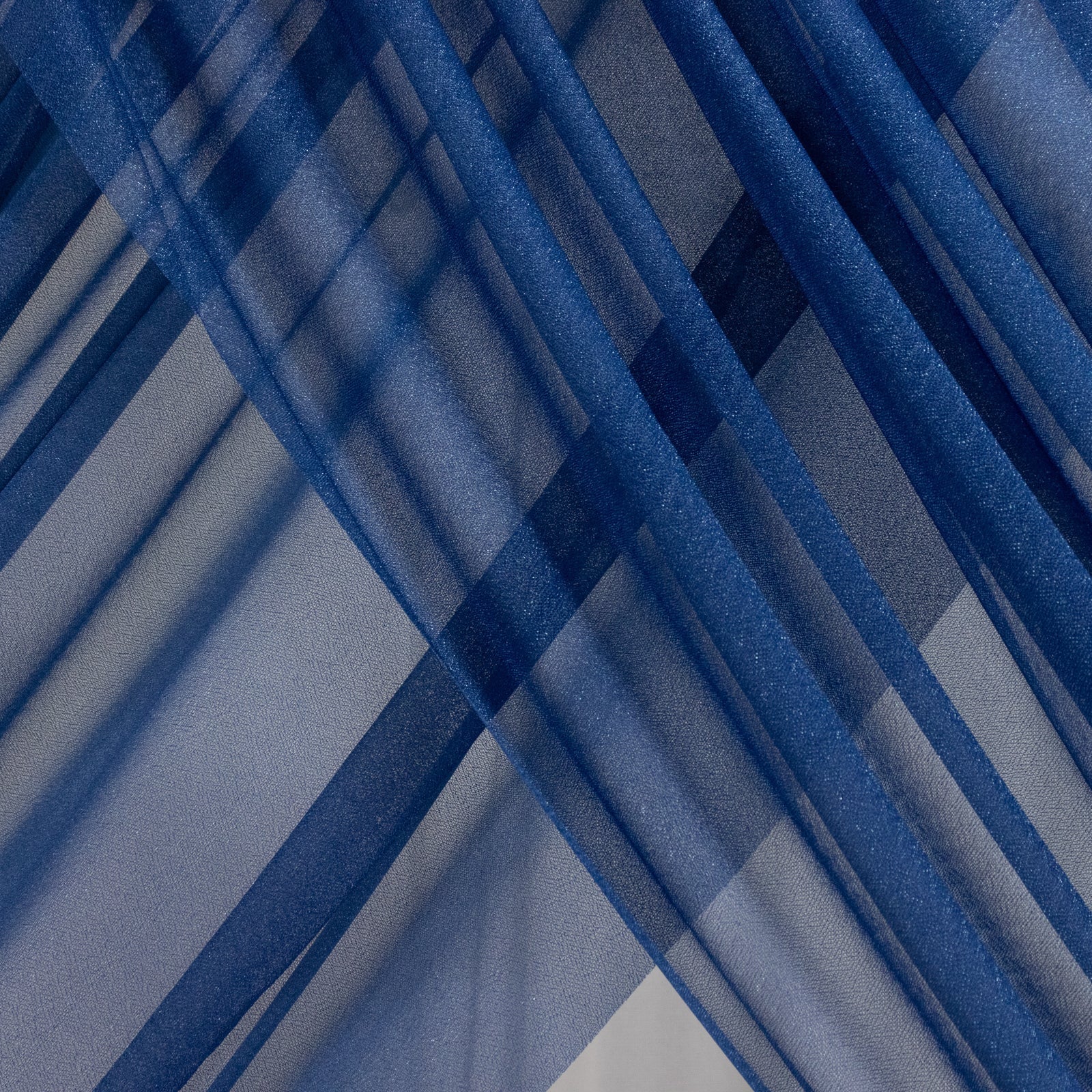 Navy Blue Sheer Backdrop Drape – 5ft x 14ft Wedding Arch & Ceiling Decor Panel, Wrinkle Free with Soft Shimmer