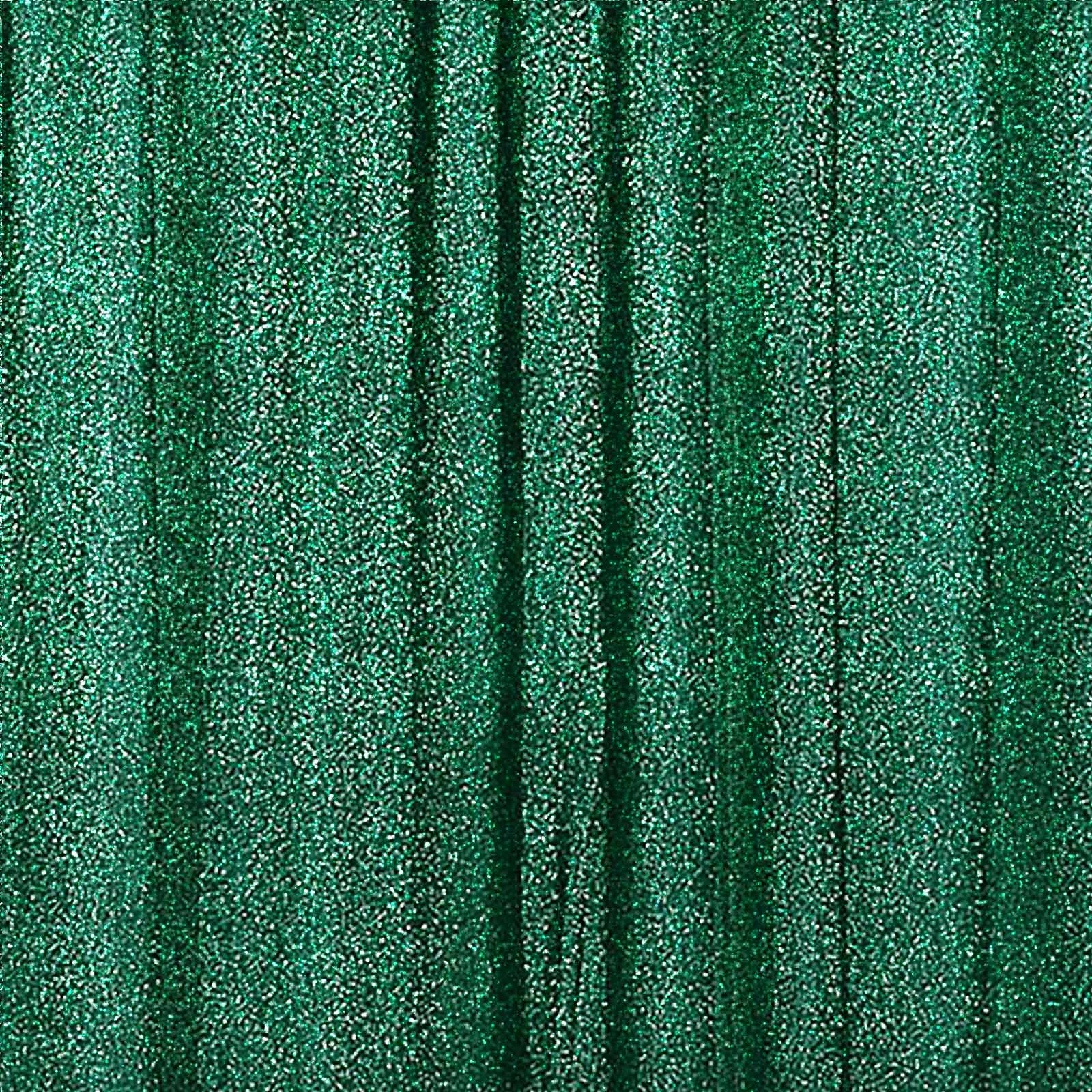 20ftx10ft Hunter Emerald Green Metallic Shimmer Tinsel Event Curtain Drapes, Backdrop Event Panel