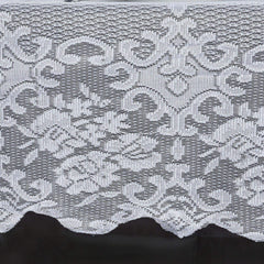 Lace 60"x126" Rectangular Oblong Tablecloth White - Premium Finish for Sophisticated Occasions