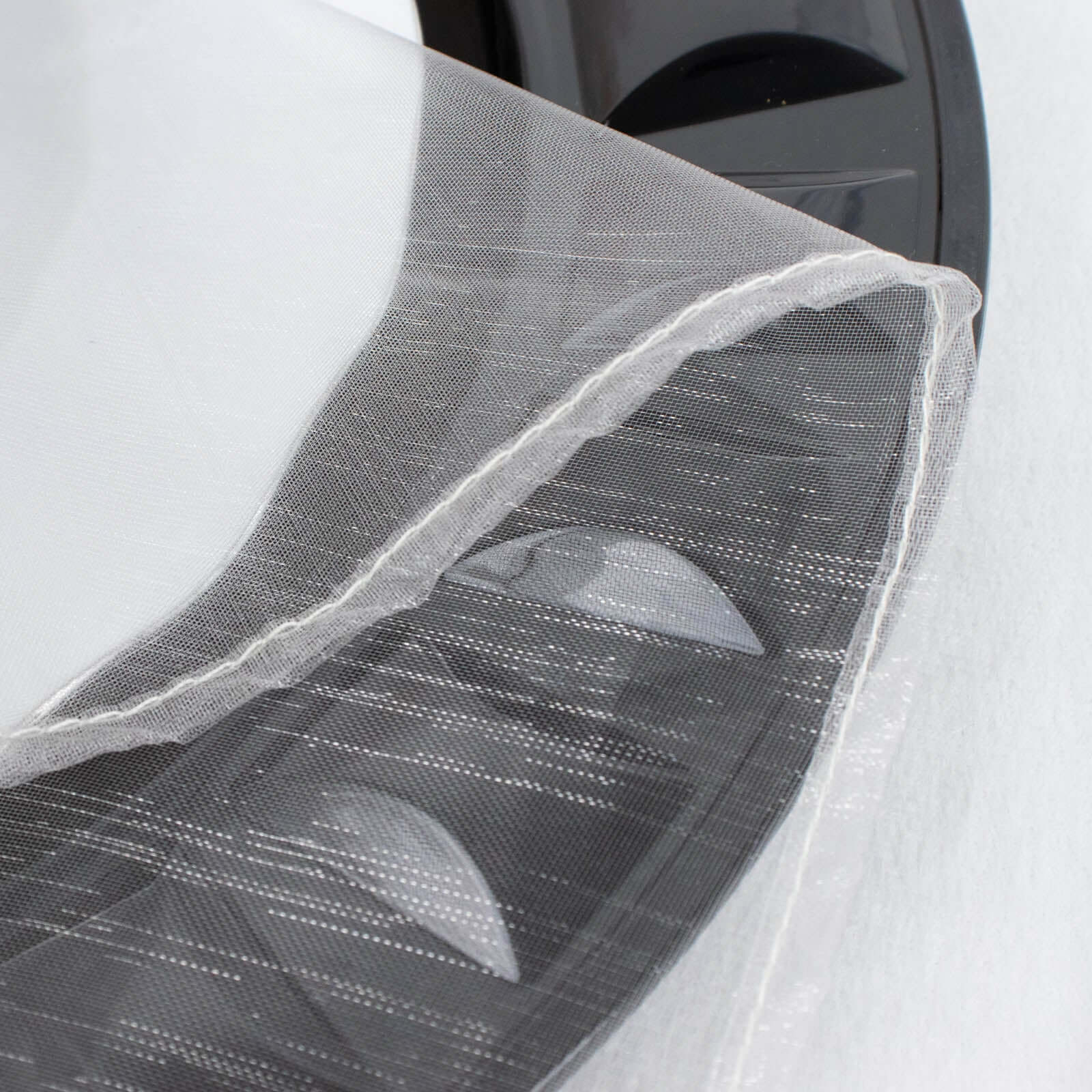 10 Pack Organza 23"x23" Napkins Silver - Sheer Cloth Napkins