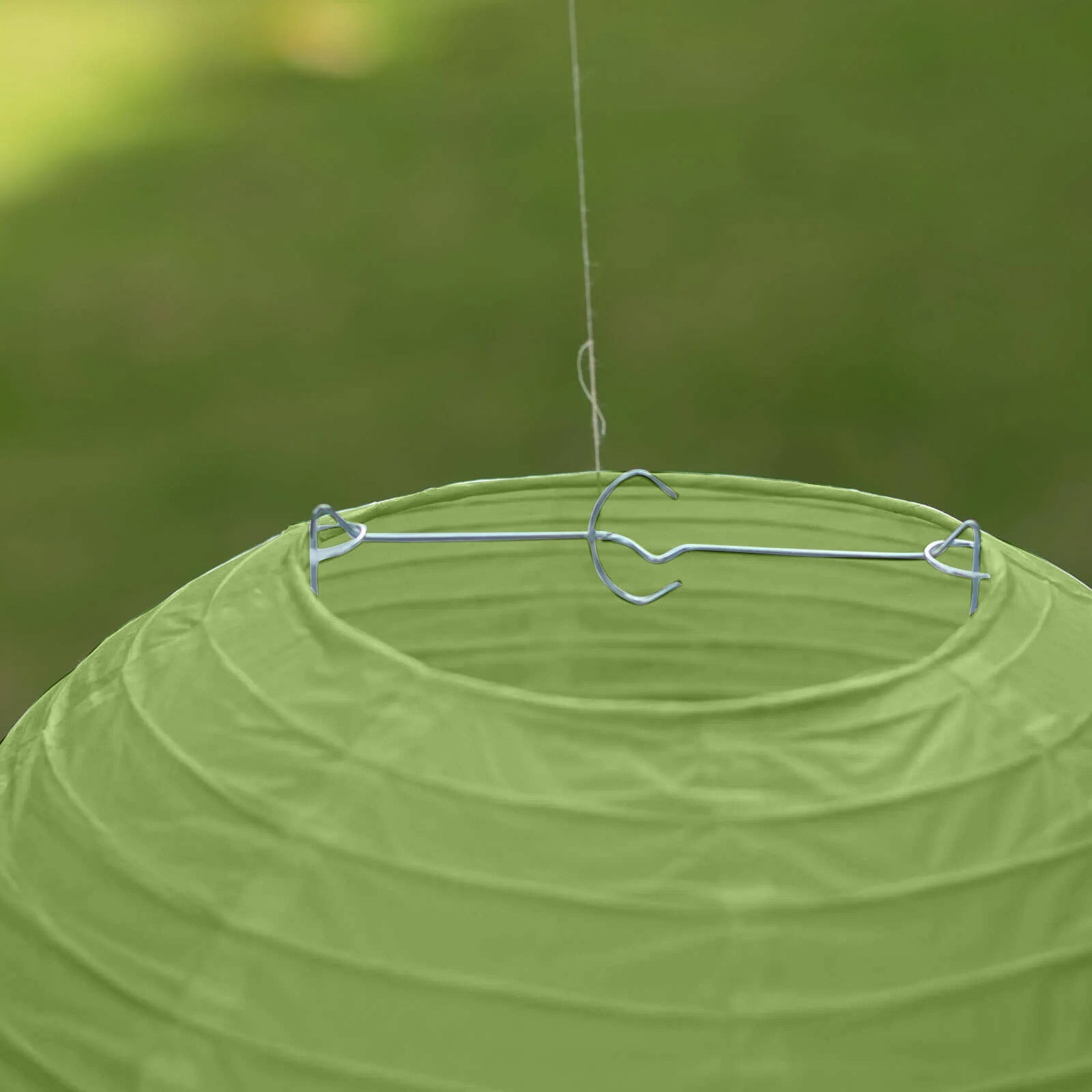 Set of 8 Sage Green Hanging Paper Lanterns, Decorative Round Chinese Sky Lanterns, Assorted Sizes  - 6",8",10",14"