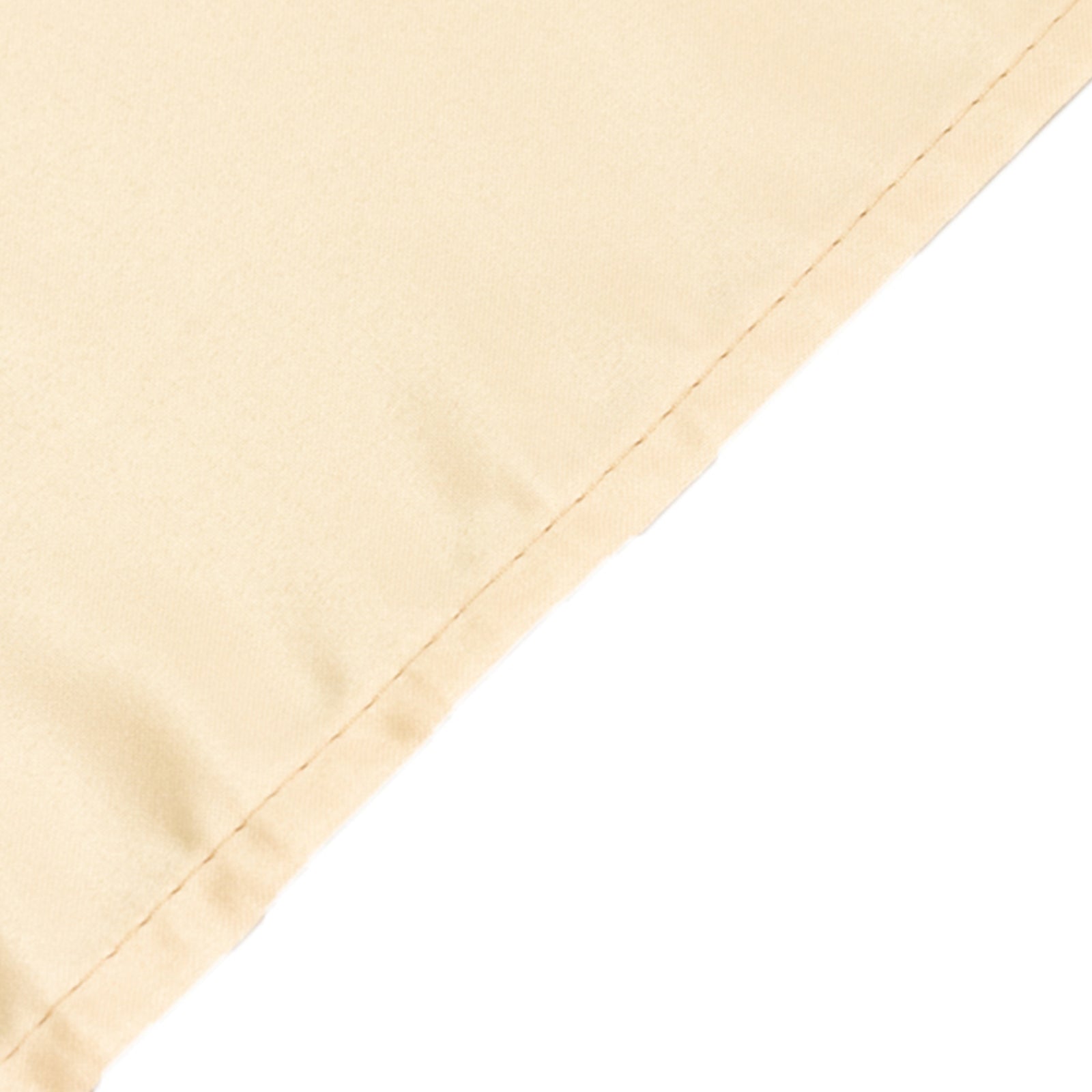 Lamour Satin 60"x102" Rectangle Tablecloth Beige - Durable & Silky Soft Feel Table Cover