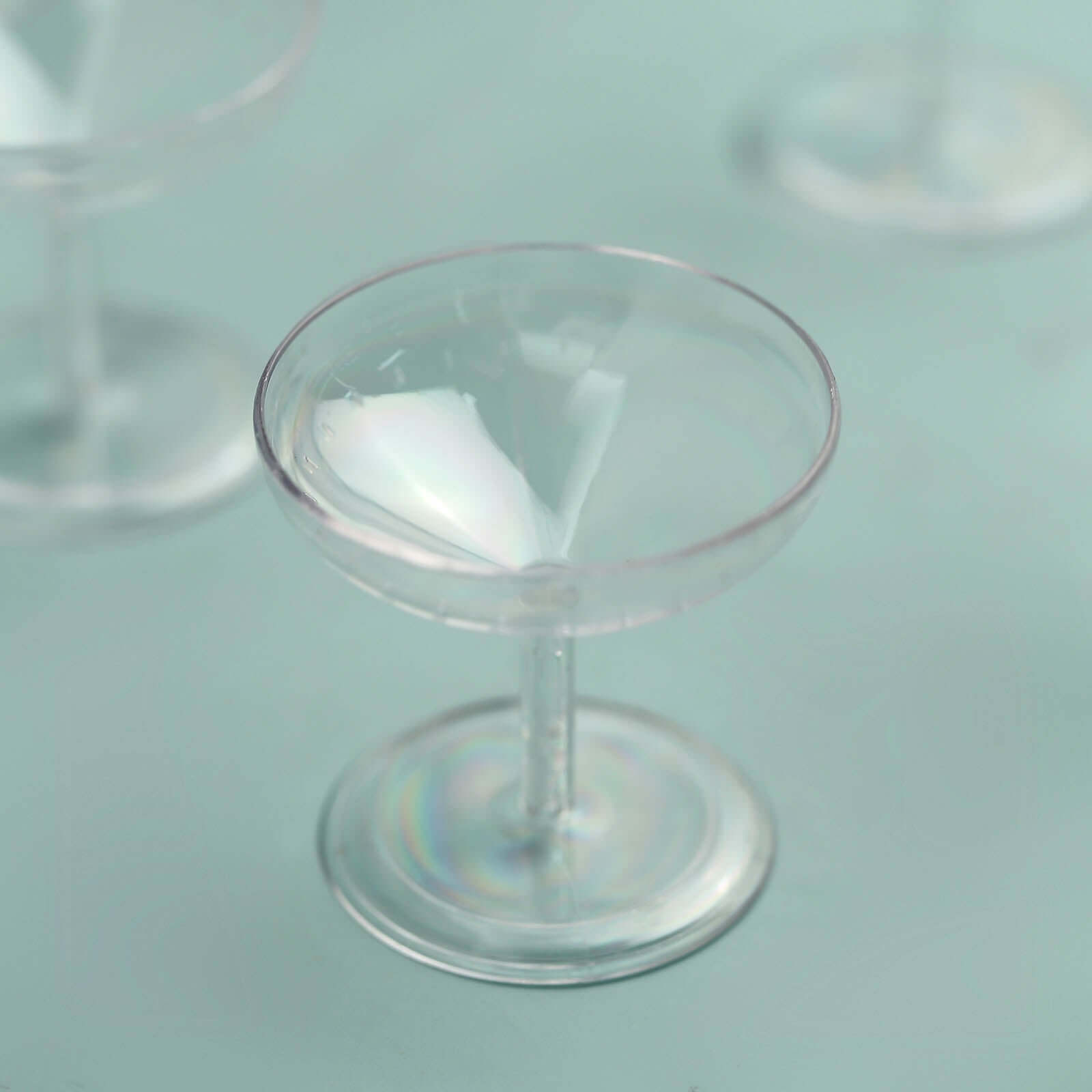 12-Pack Plastic Dessert Cup Candy Dishes Clear - Decorative Mini Pedestal Stands for Treats 2"