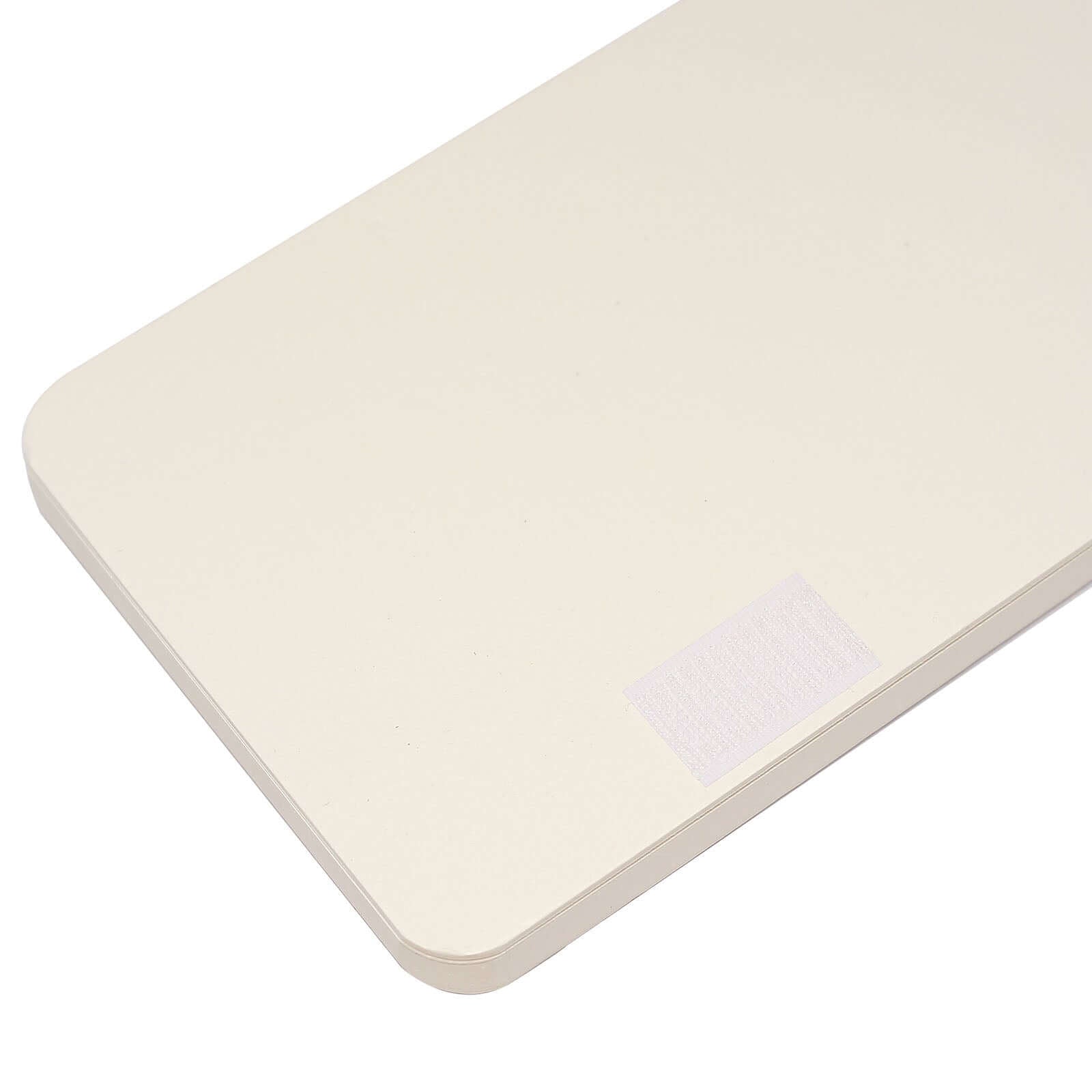 32" Ivory Cylinder Display Column Stand, Pillar Pedestal Stand With Top Plate