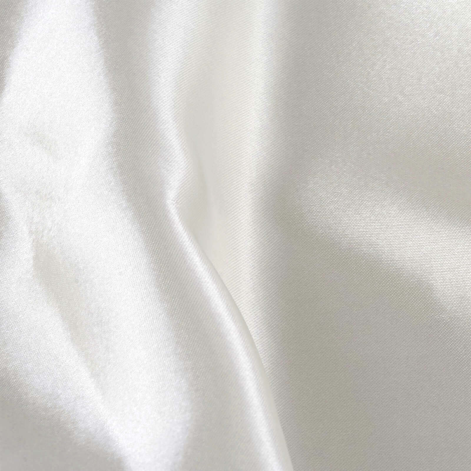12"x10 Yards Ivory Satin Fabric Bolt, DIY Craft Wholesale Fabric