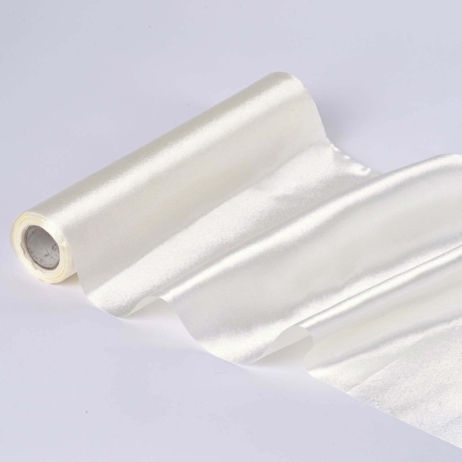 12"x10 Yards Ivory Satin Fabric Bolt, DIY Craft Wholesale Fabric