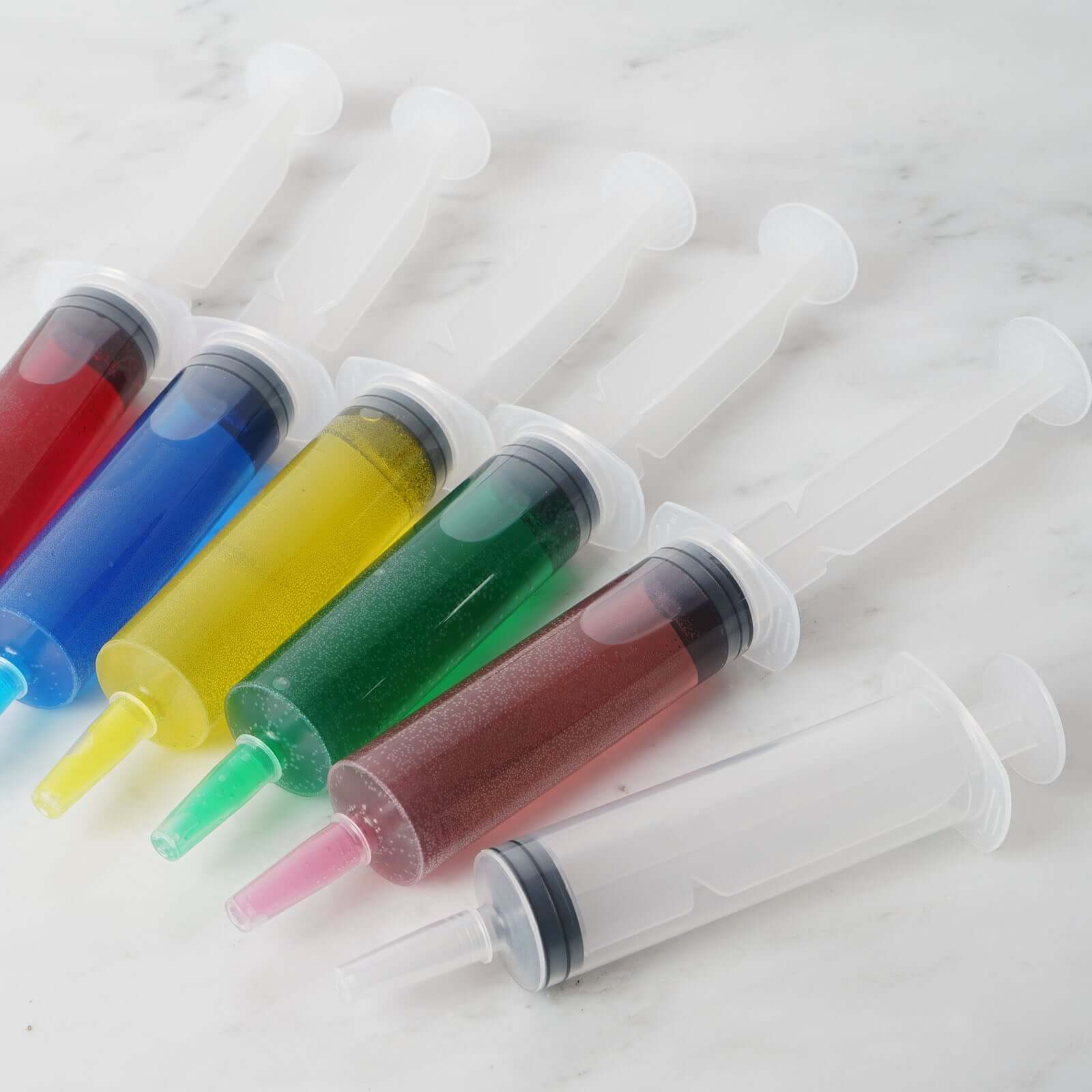 24 Pack 1.5oz Clear Disposable Plastic Cocktail Jello Shot Syringes