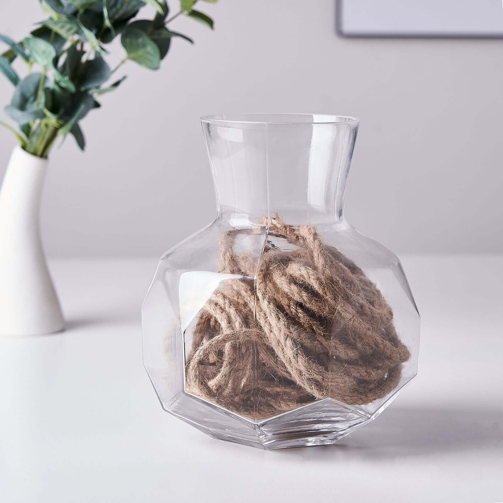 33ft 8mm Natural Jute Rope Twine String, DIY Craft Rope