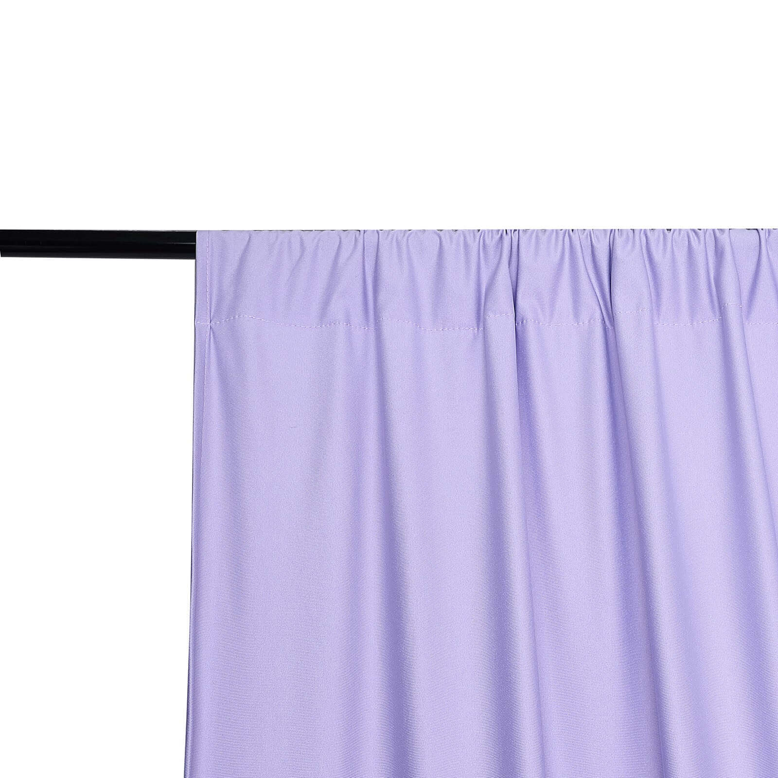 2 Pack Lavender Lilac Scuba Polyester Event Curtain Drapes, Durable Flame Resistant Backdrop Event Panels Wrinkle Free with Rod Pockets - 10ftx10ft