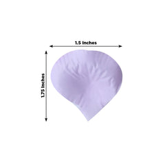 500-Pack Rose Petals Round Design Lavender Lilac Silk Confetti - Decorative Scatters for Tables and Floors