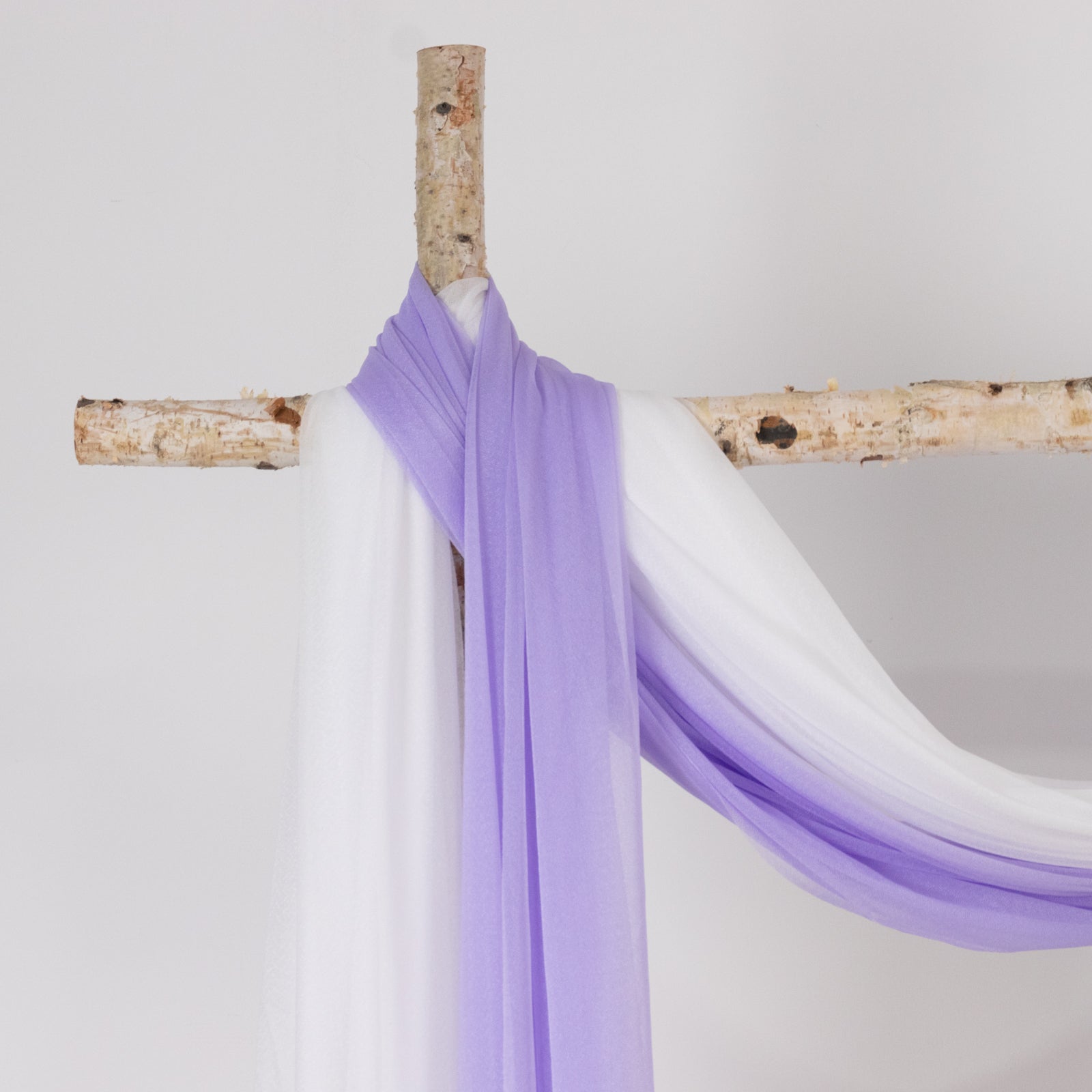 Lavender Lilac Sheer Backdrop Drape – 5ftx32ft Wedding Arch & Ceiling Decor Panel, Wrinkle Free with Soft Shimmer