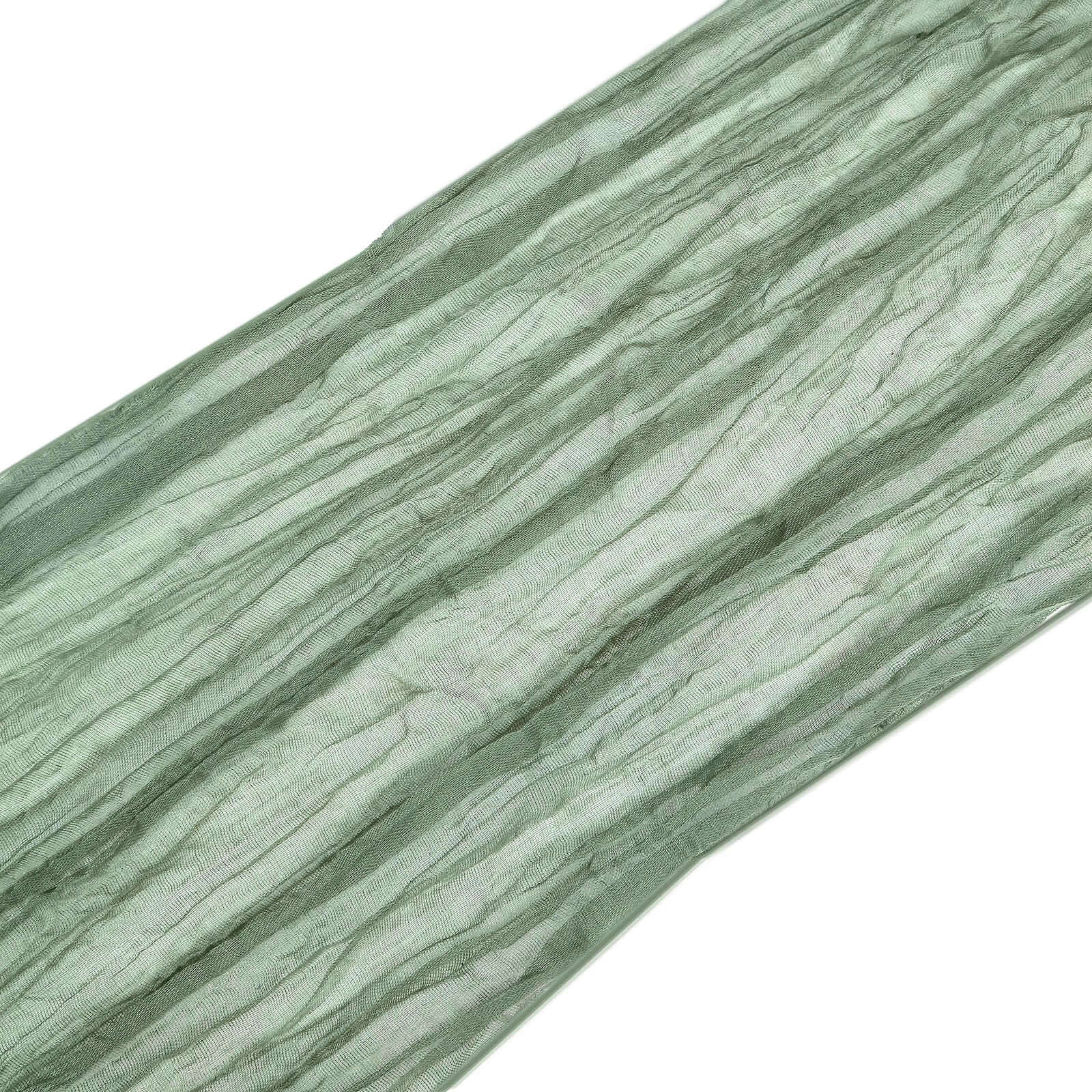 5 Pack Cheesecloth Gauze 16"x88" Chair Sashes Dusty Sage Green - Boho Chair Decorations