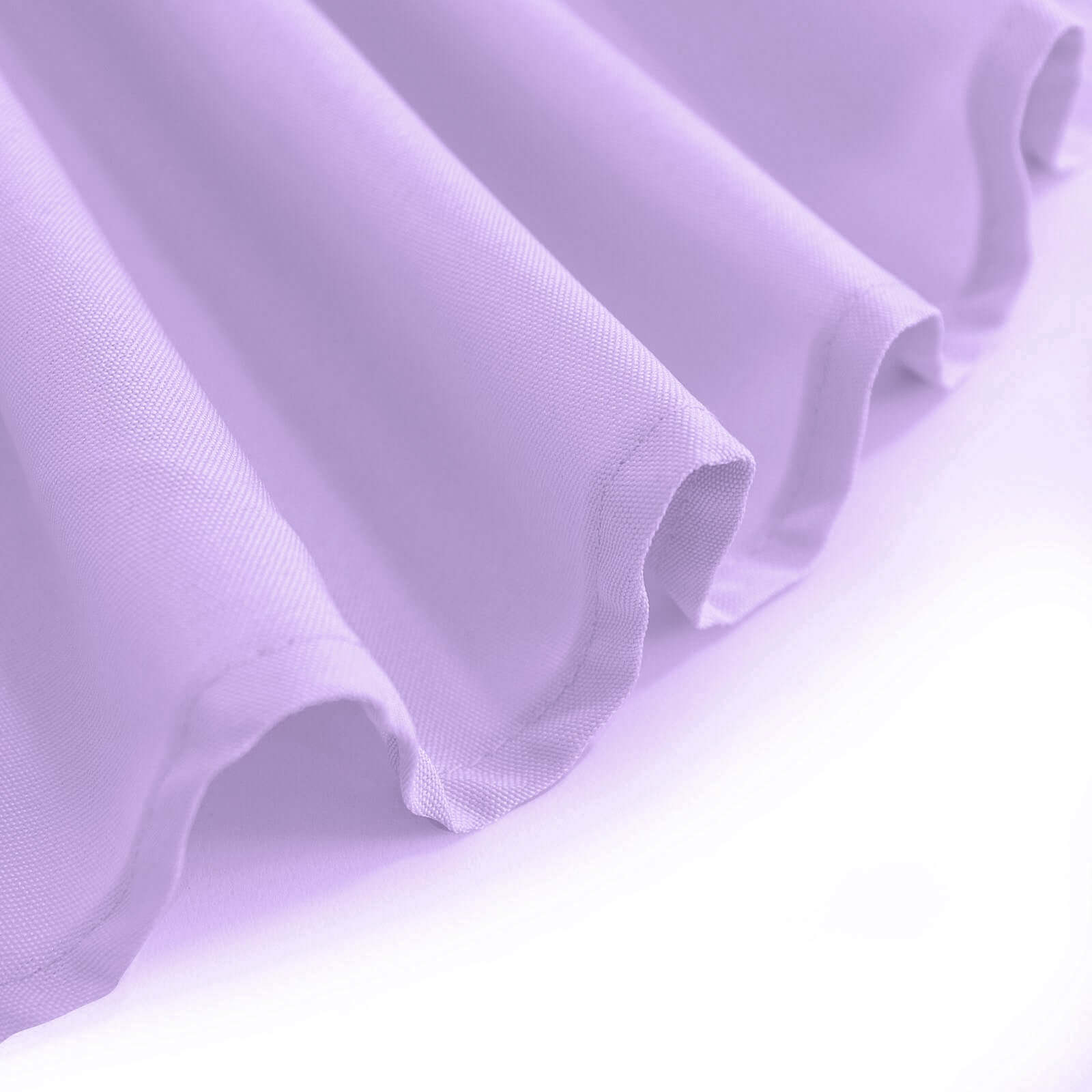 Polyester 132" Round Tablecloth Lavender Lilac - Seamless Chic Table Cover
