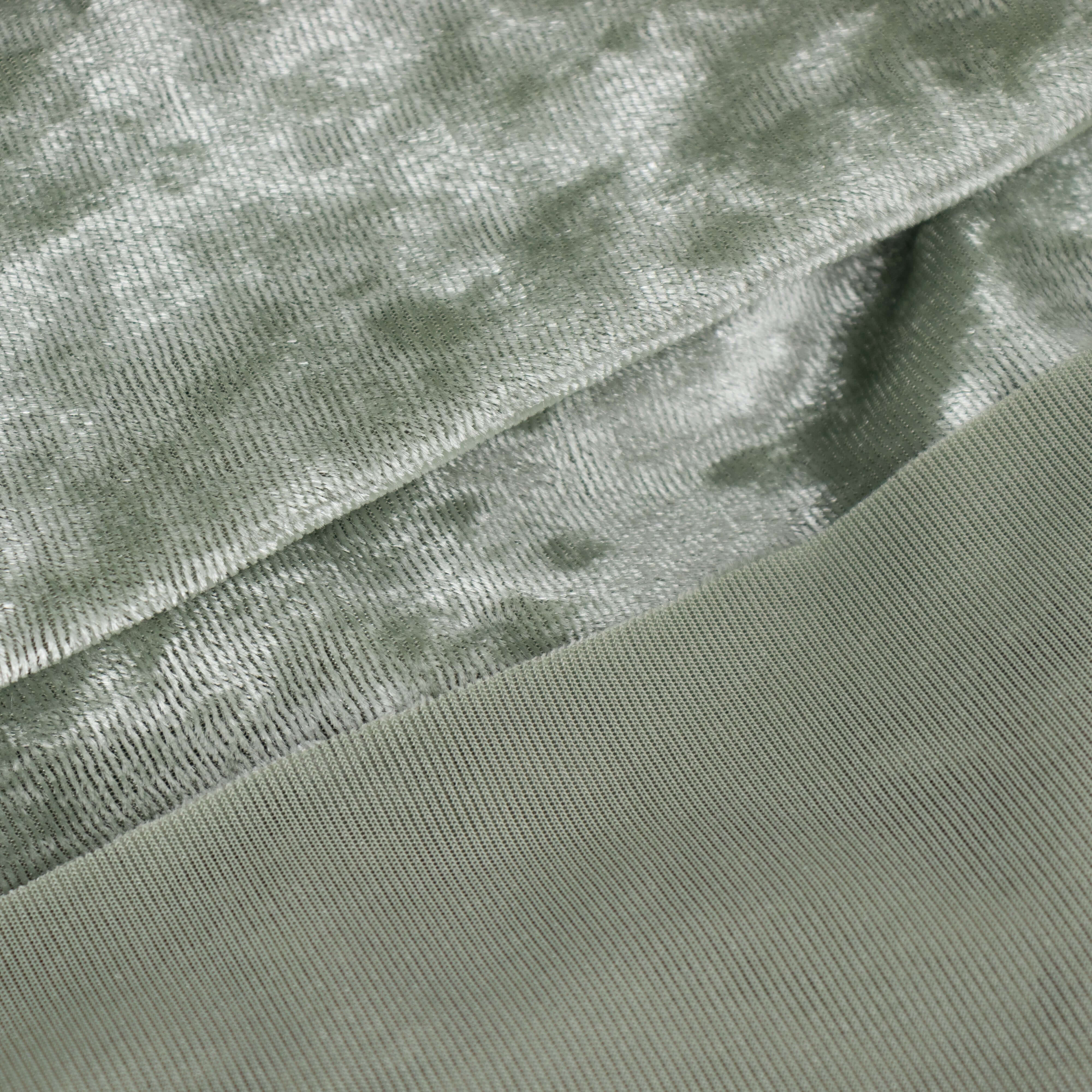 65"x5 Yards Sage Green Crushed Velvet Fabric Bolt, DIY Craft Fabric Roll