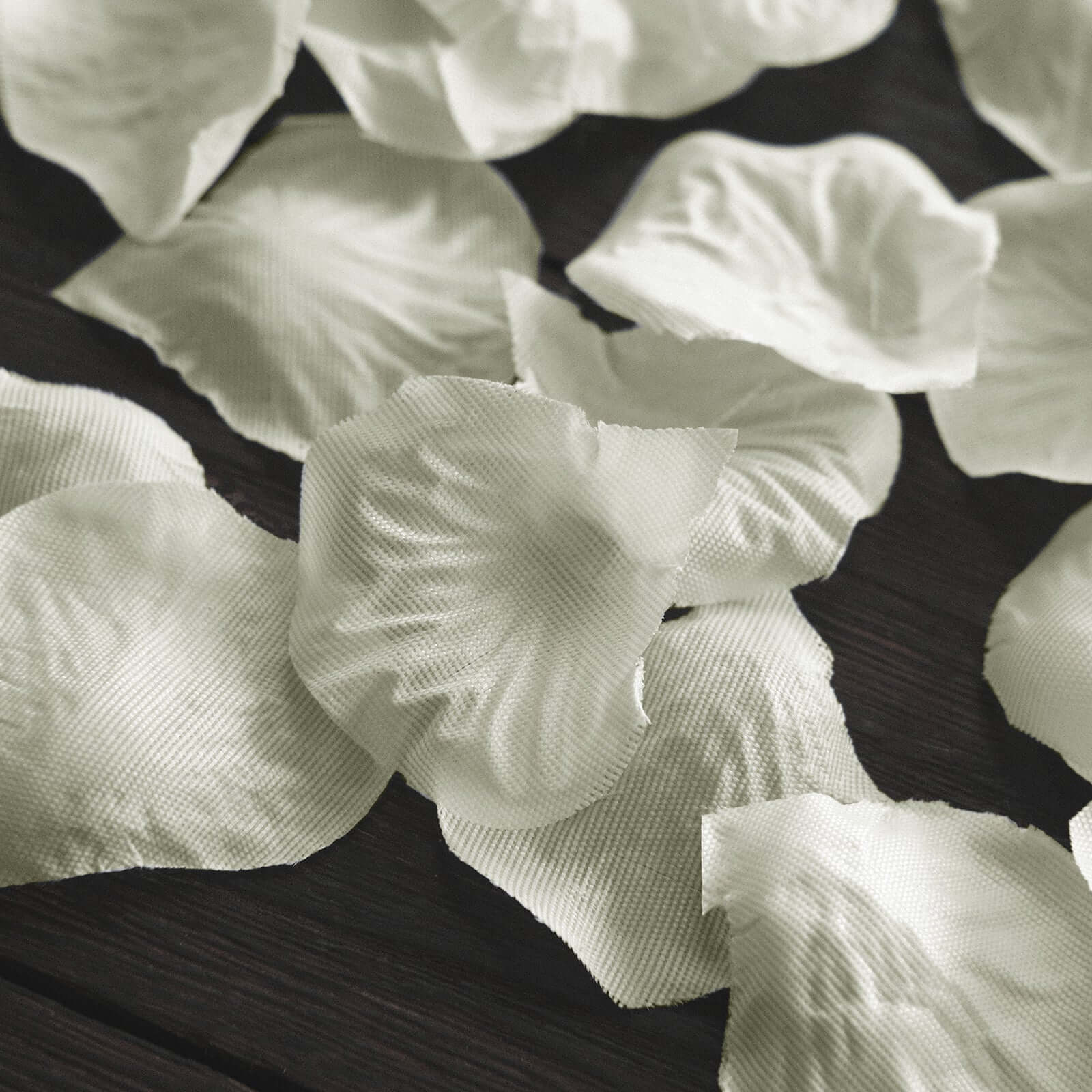500-Pack Rose Petals Round Design Ivory Silk Confetti - Decorative Scatters for Tables and Floors