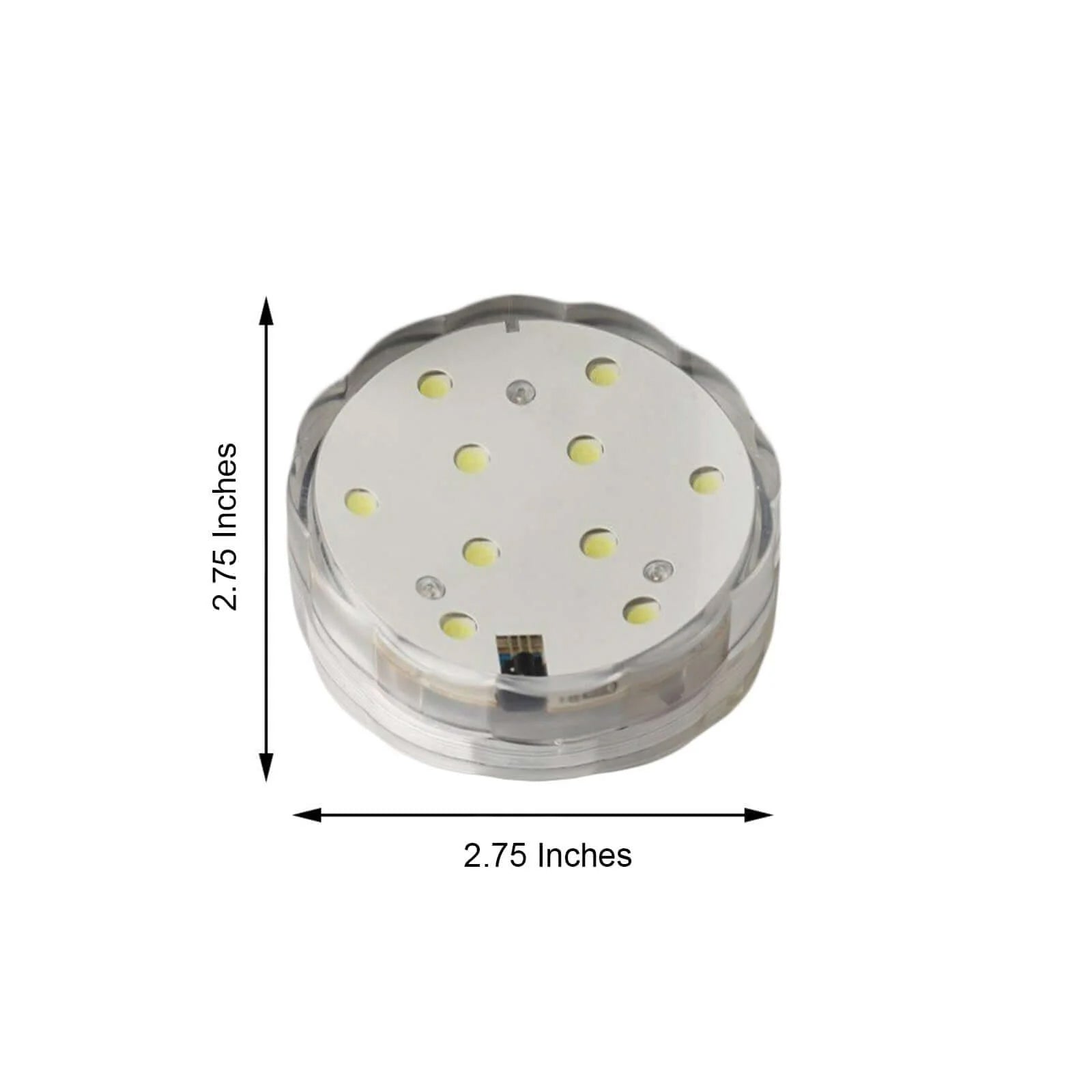 4-Pack LED Disc Lights Flower Shaped Design Warm White - Remote Operated DIY Lighting 3"