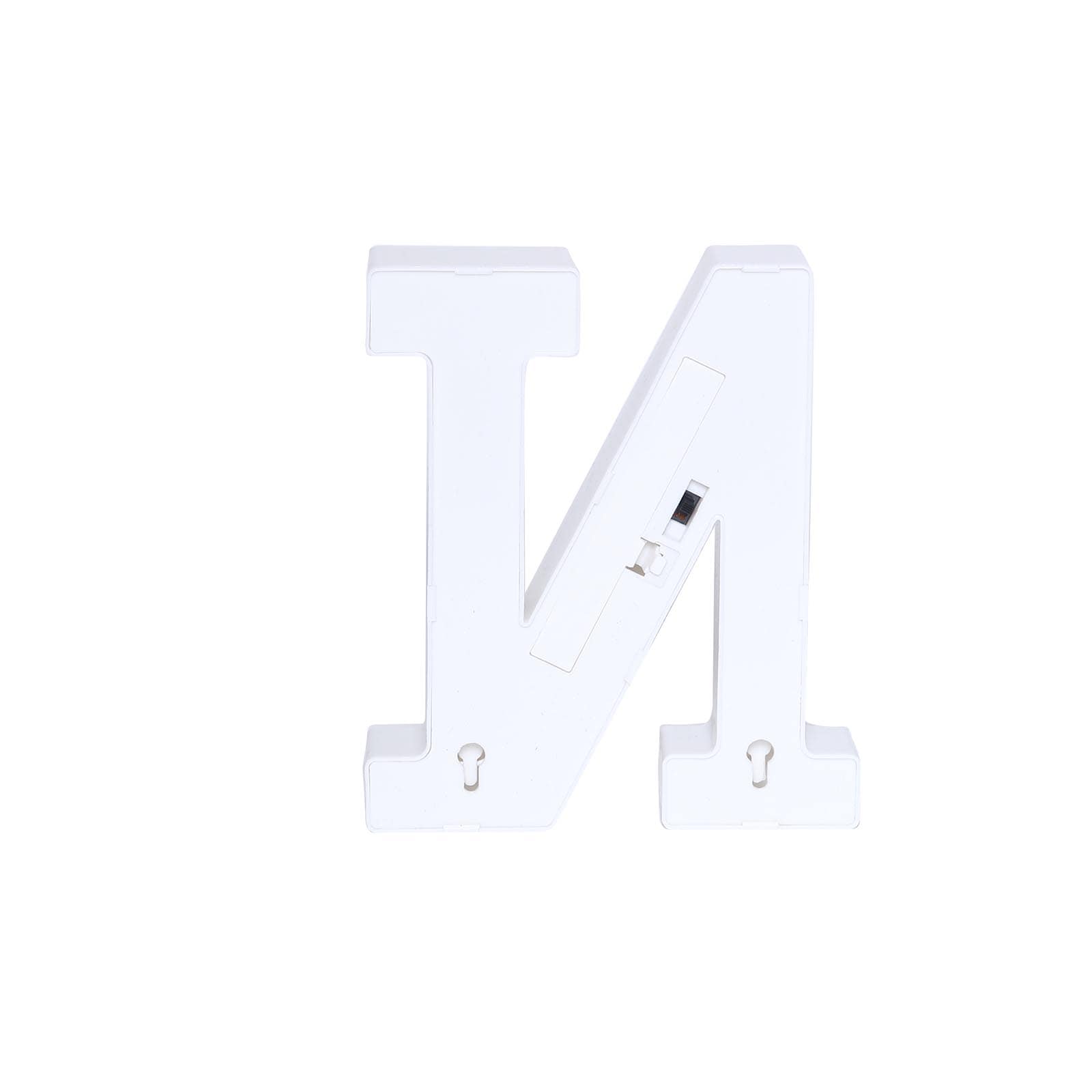 3D Marquee Letter "N" Warm White 7 LED Lights Gold - Chic Light-Up Decor for Events 6"