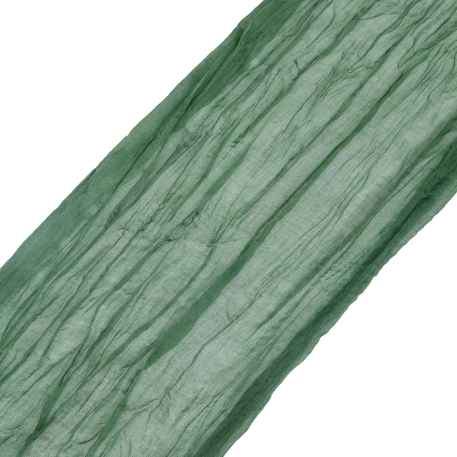 5 Pack Cheesecloth Gauze 16"x88" Chair Sashes Olive Green - Boho Chair Decorations