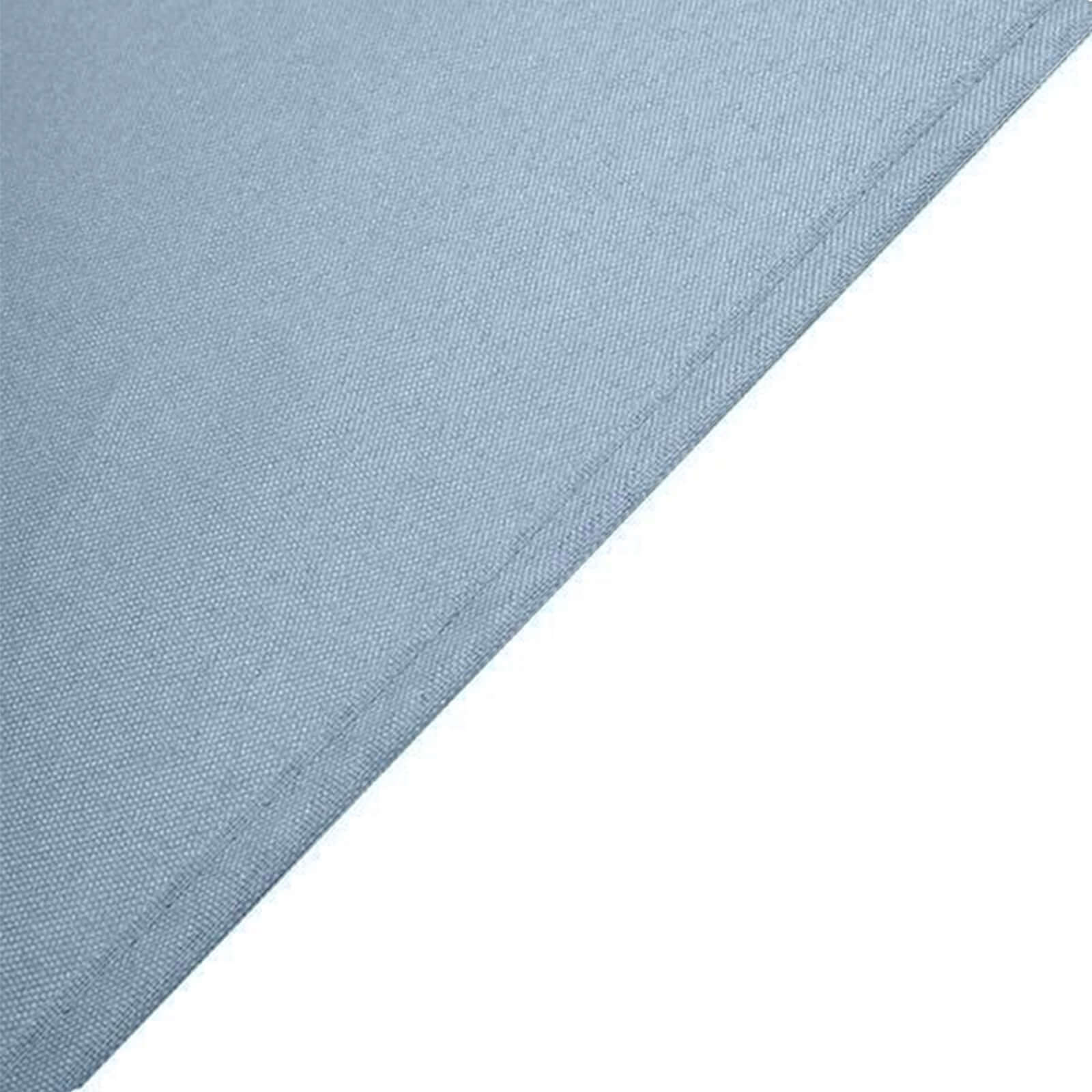 Polyester 90" Round Tablecloth Dusty Blue - Stain & Wrinkle-Resistant Table Cover