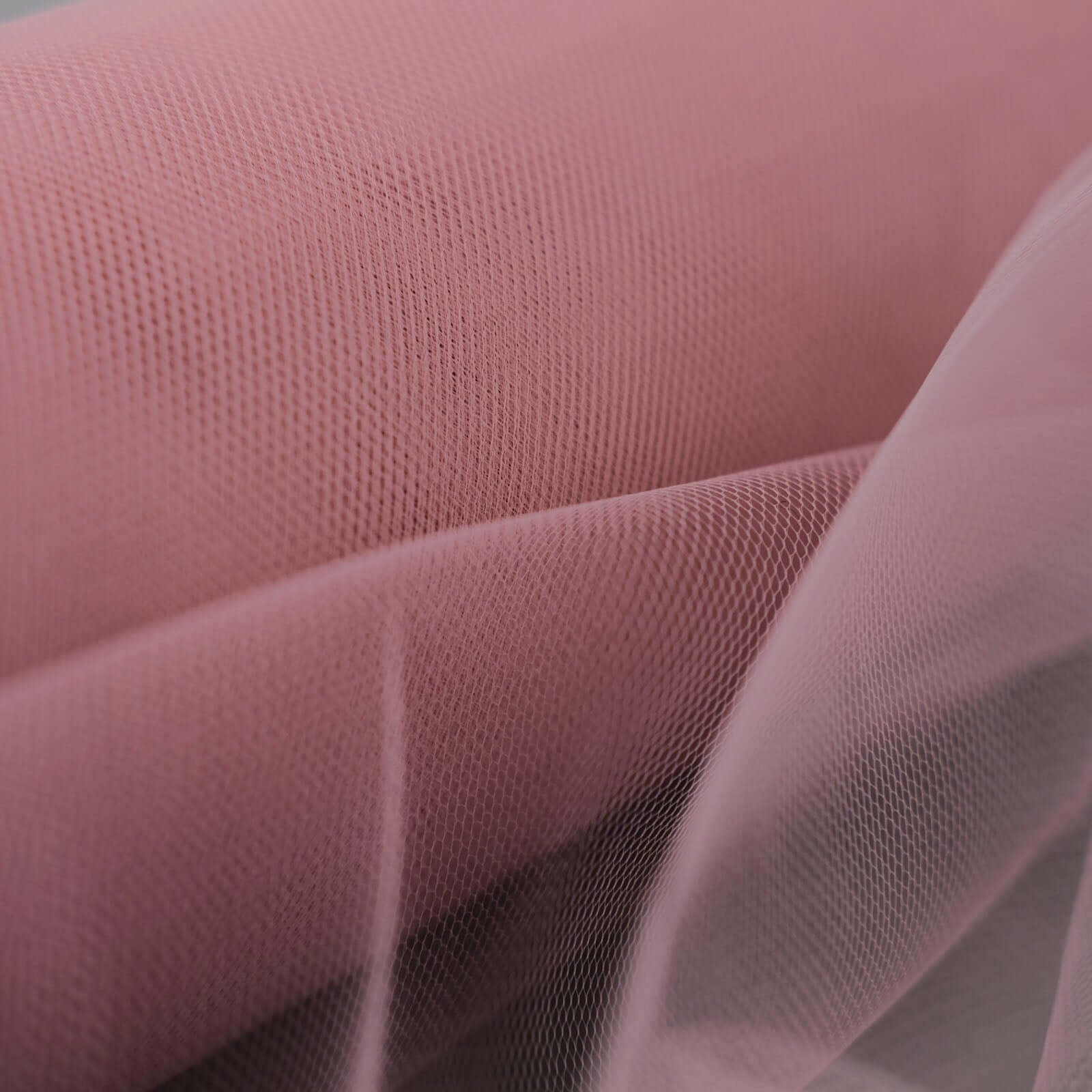 12"x100 Yards Dusty Rose Tulle Fabric Bolt, Sheer Fabric Spool Roll For Crafts