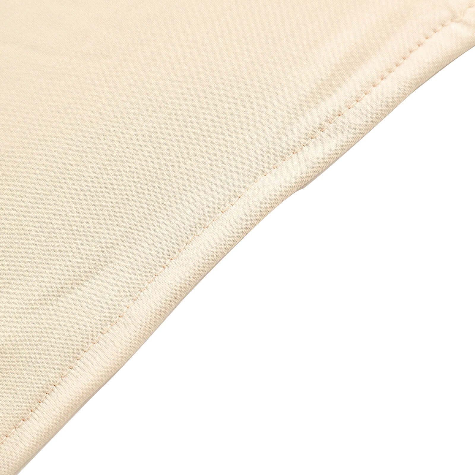 7ft Matte Beige Spandex Fitted Chiara Backdrop Stand Cover For Round Top Wedding Arch