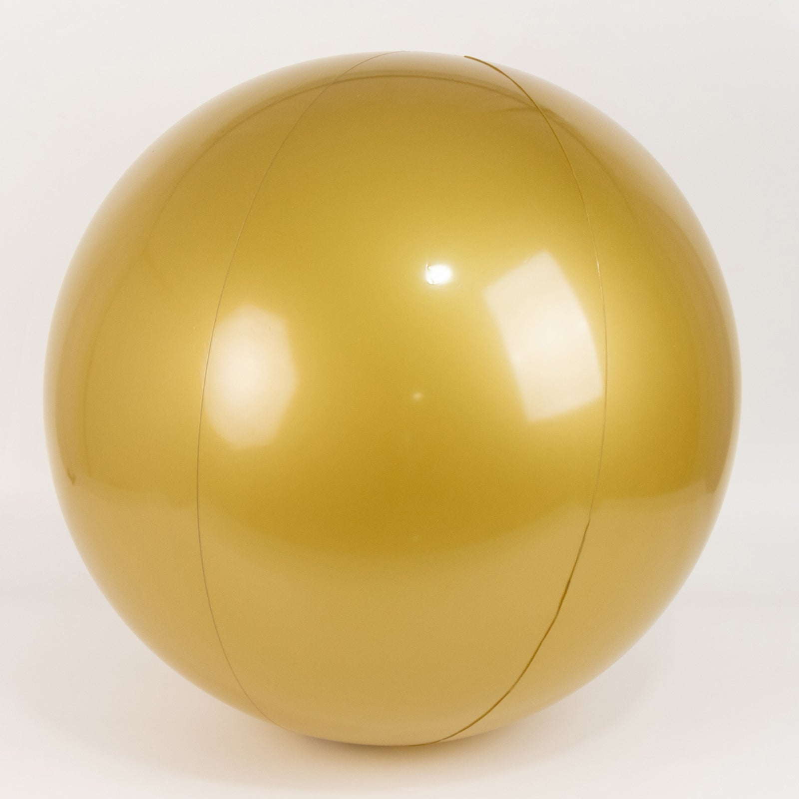2 Pack 24" Inflatable Gold Decorative Balls - Round Vinyl Pool and Party Balls, Lightweight & Fun