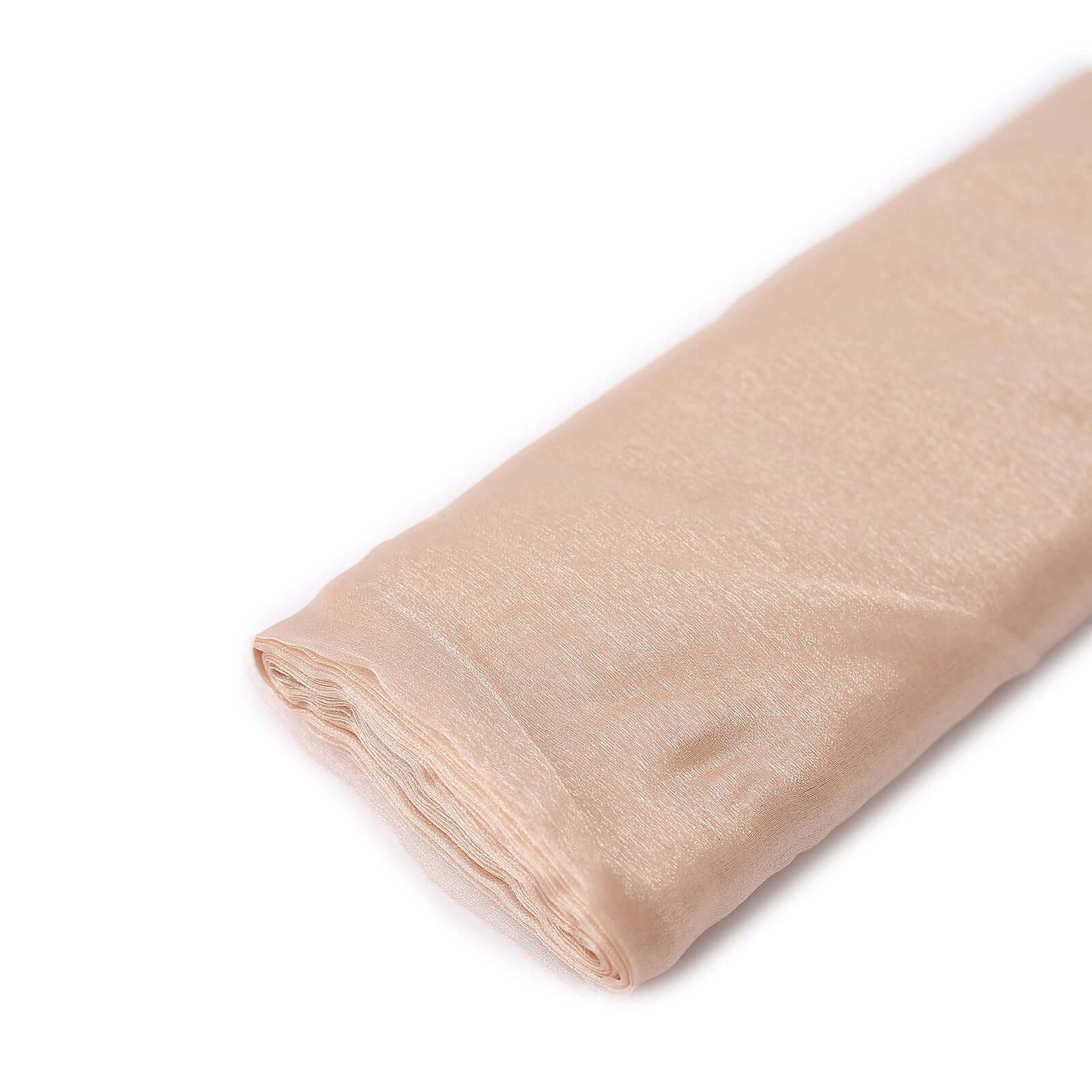 54"x10yd Nude Solid Sheer Chiffon Fabric Bolt, DIY Voile Drapery Fabric