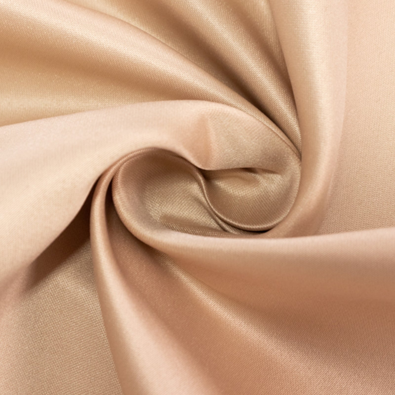 Lamour Satin 60"x102" Rectangle Tablecloth Nude - Durable & Silky Soft Feel Table Cover