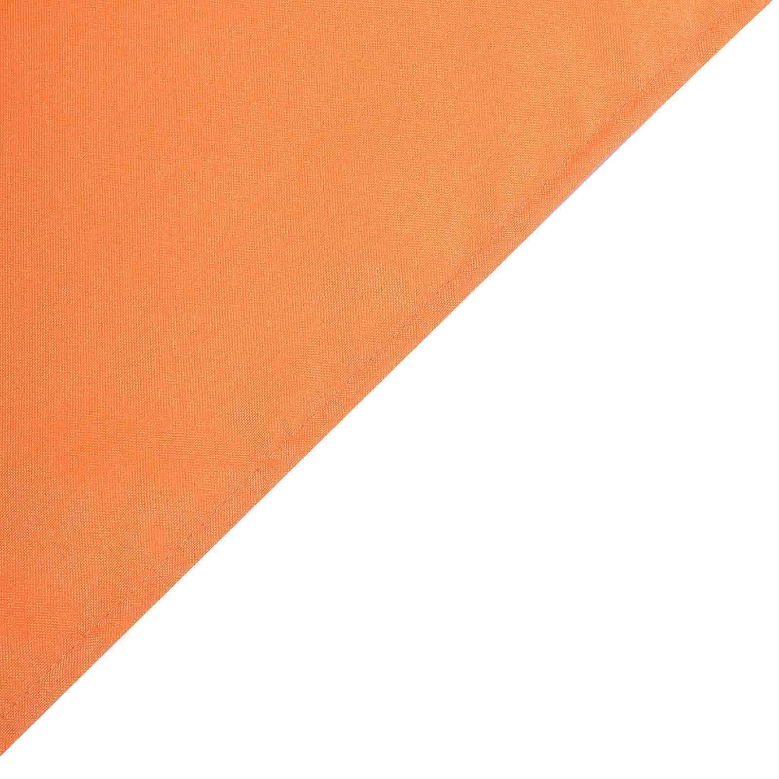 Polyester 90"x156" Rectangle Tablecloth Orange - Seamless Wrinkle-Resistant Table Cover