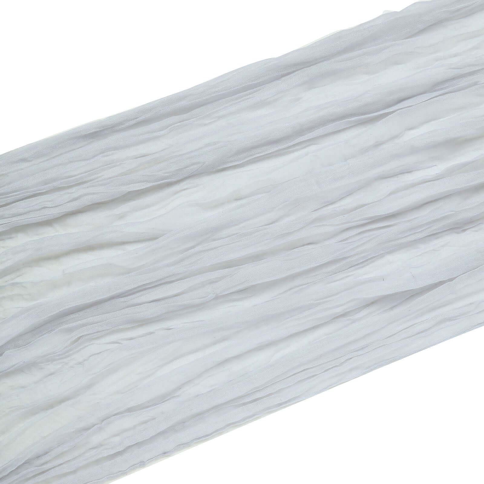 20ft Silver Gauze Cheesecloth Fabric Wedding Arch Drapery, Window Scarf Valance, Boho Decor Arbor Curtain Panel