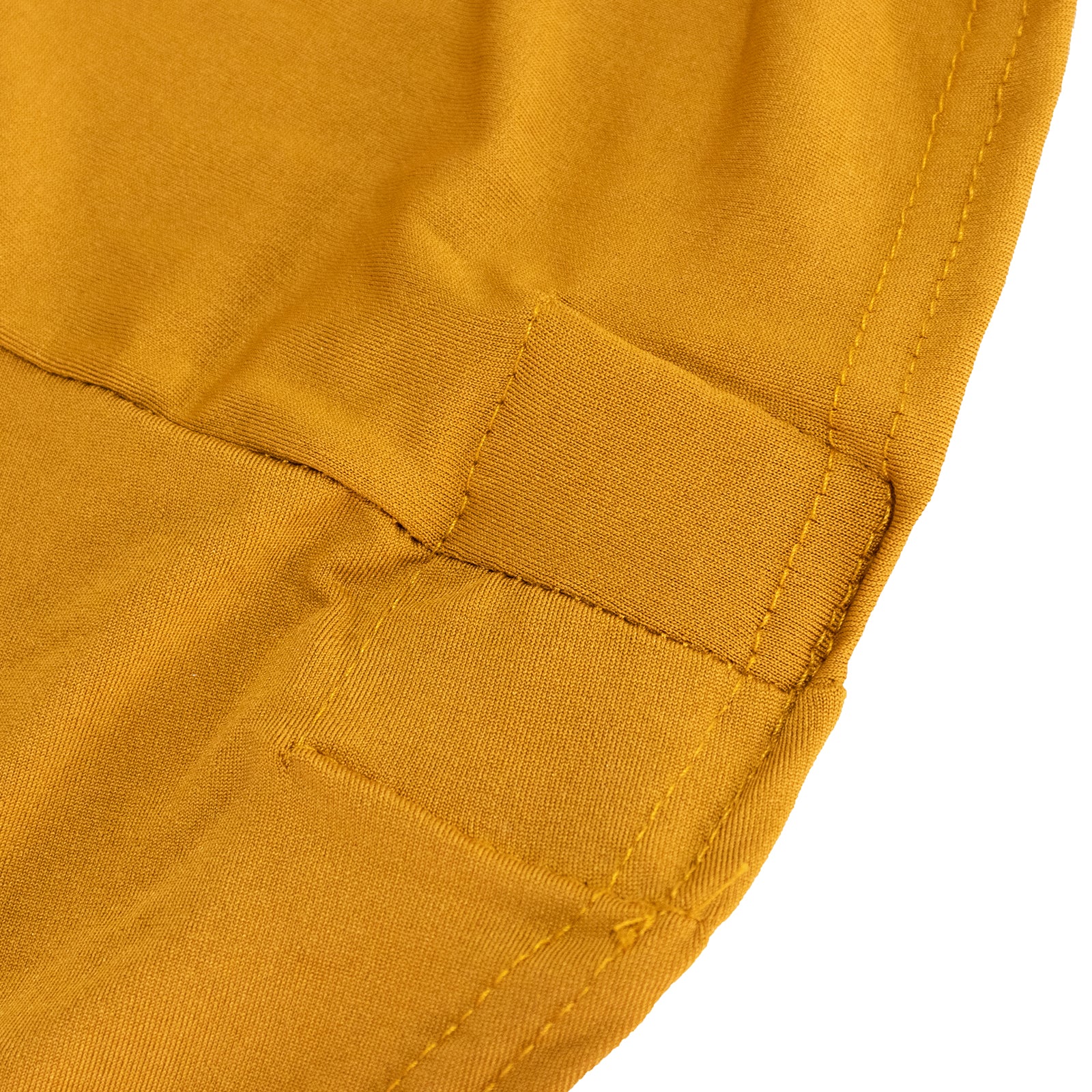 Stretch Spandex 72"x30" Rectangle Table Cover Navy Blue/Gold Cross Over Design - Two-Piece Fitted Tablecloth with Elastic Foot Pockets