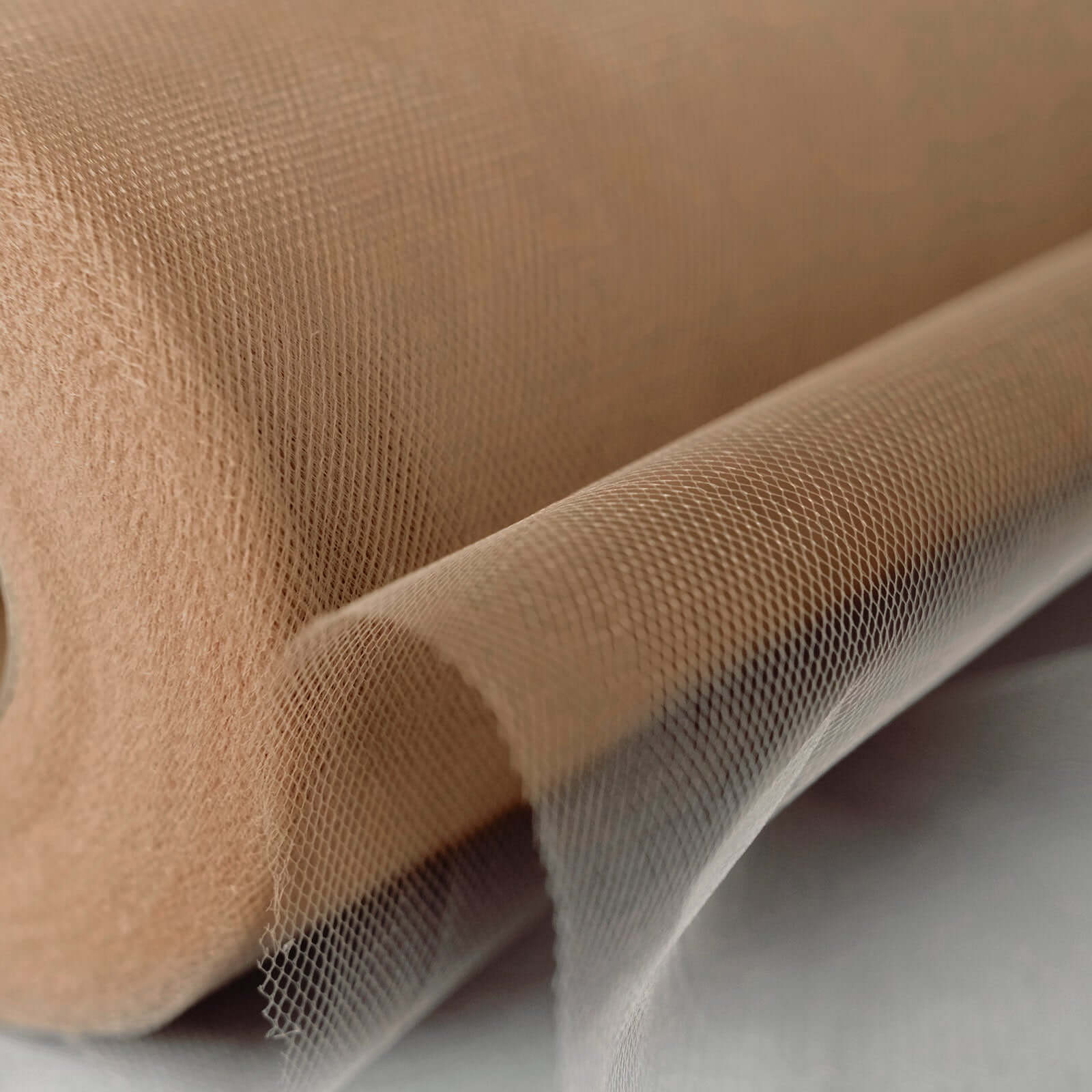 18"x100 Yards Natural Tulle Fabric Bolt, Sheer Fabric Spool Roll For Crafts