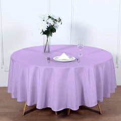 Polyester 90" Round Tablecloth Lavender Lilac - Stain & Wrinkle-Resistant Table Cover